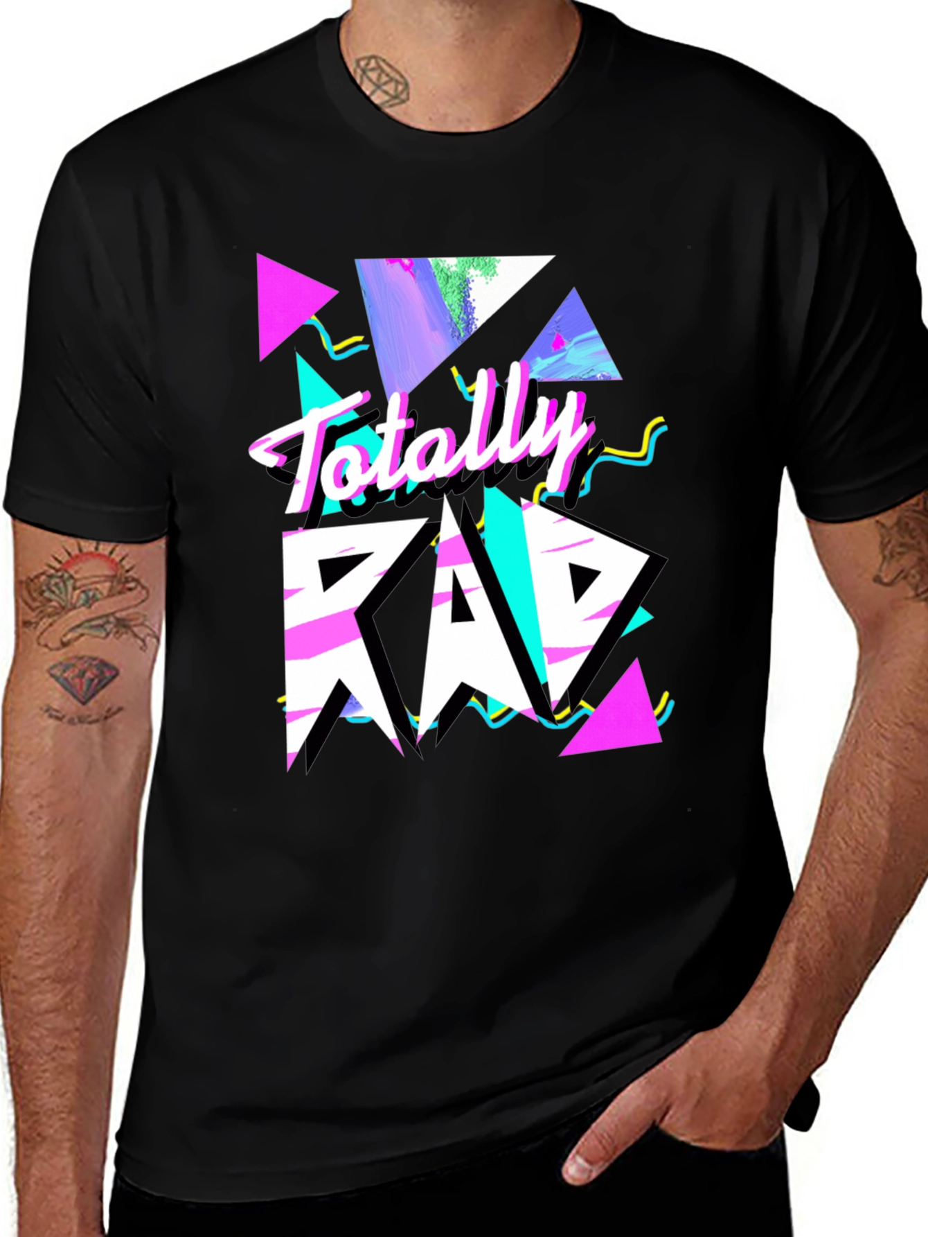 Variant 26 of Totally Rad Graphic Tee - Retro 80s Style