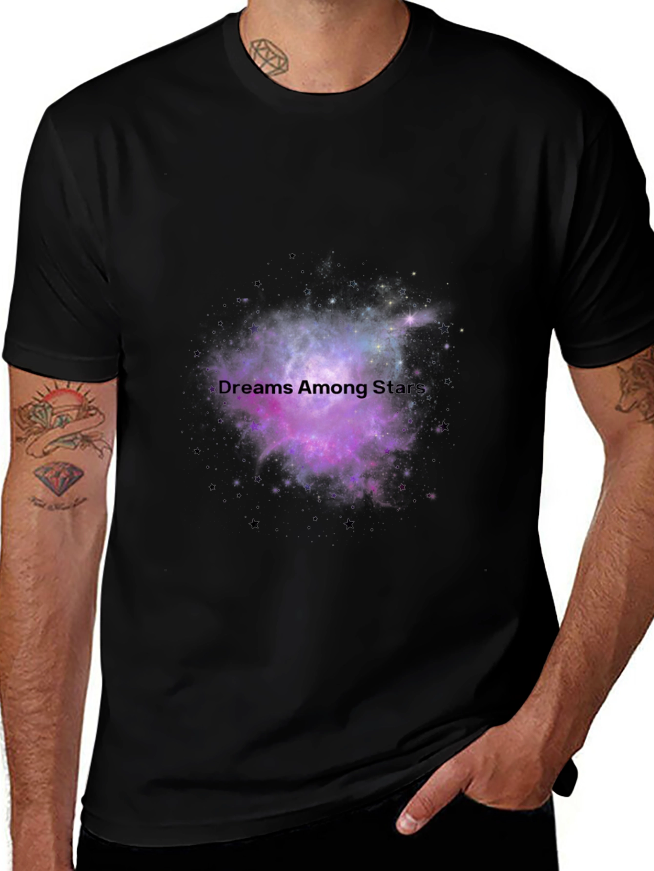 Variant 25 of Dreams Among Stars Black T-Shirt
