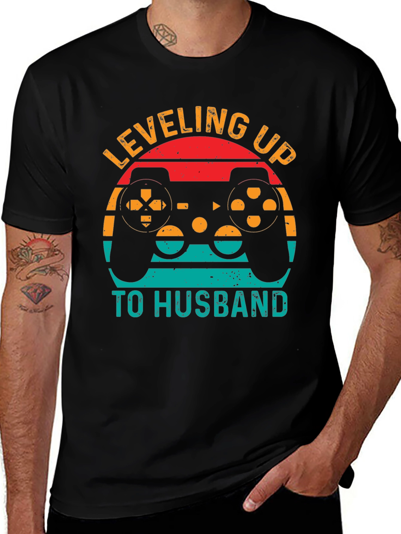Leveling Up to Husband Gamer T-Shirt
