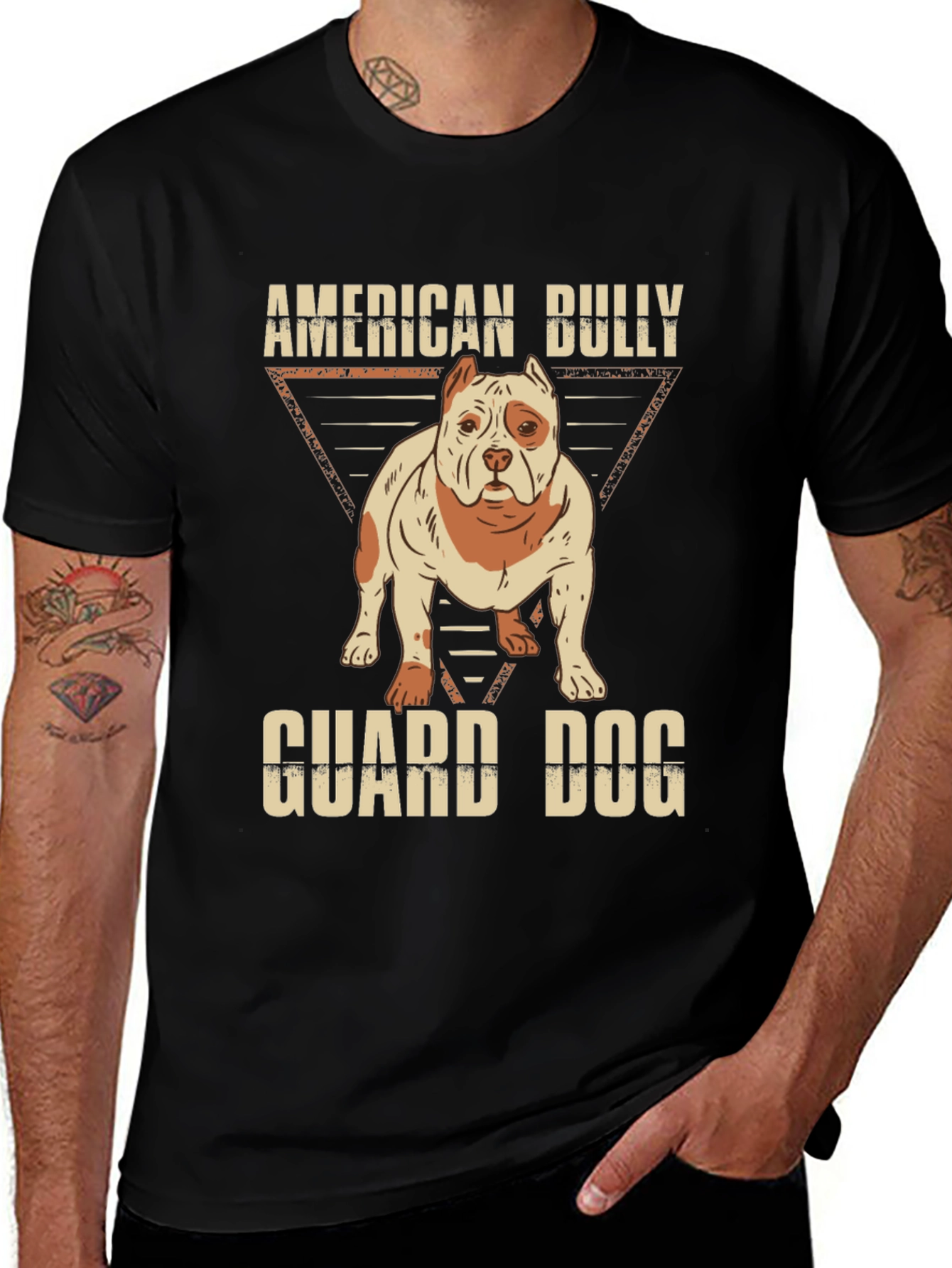 American Bully Guard Dog Graphic T-Shirt