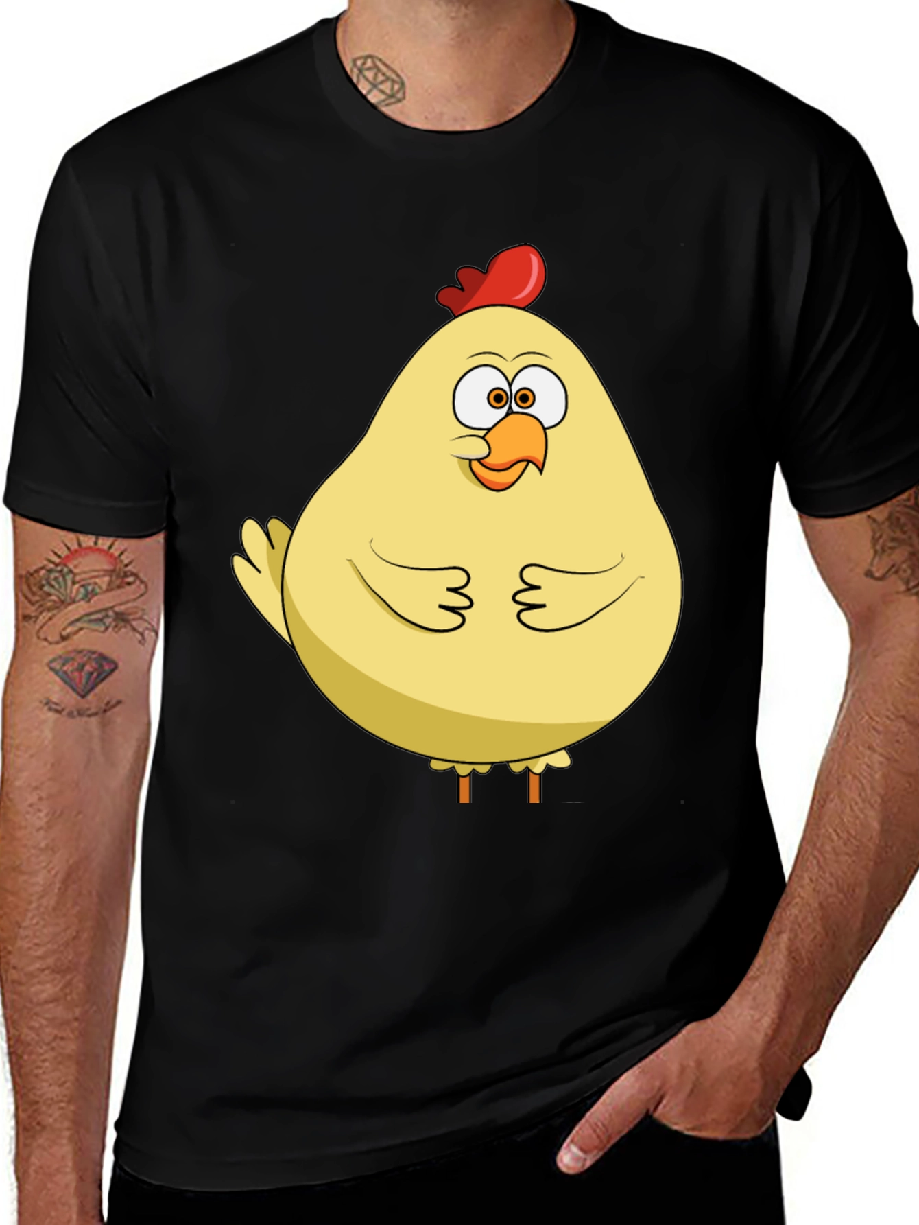 Funny Chicken T-Shirt - Quirky Cartoon Bird Tee