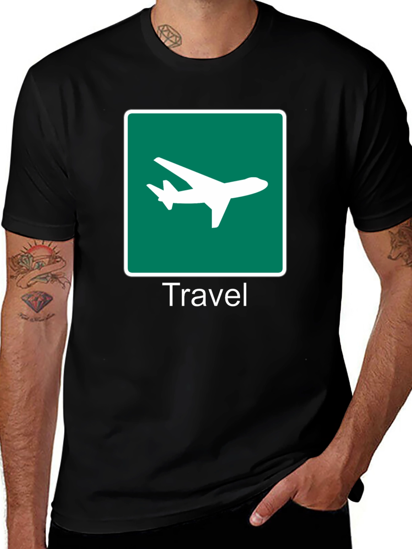 Variant 26 of Travel Mode T-Shirt - Airplane Graphic Tee