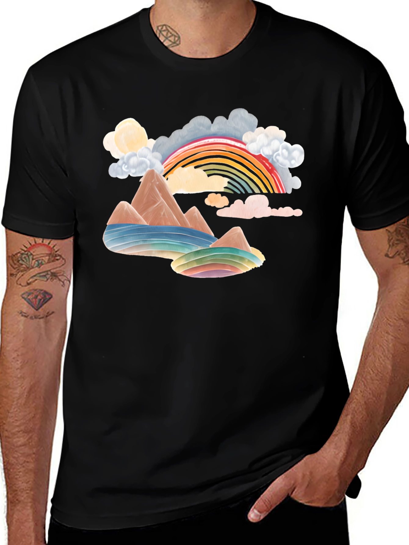 Variant 25 of Rainbow Mountain Graphic Tee