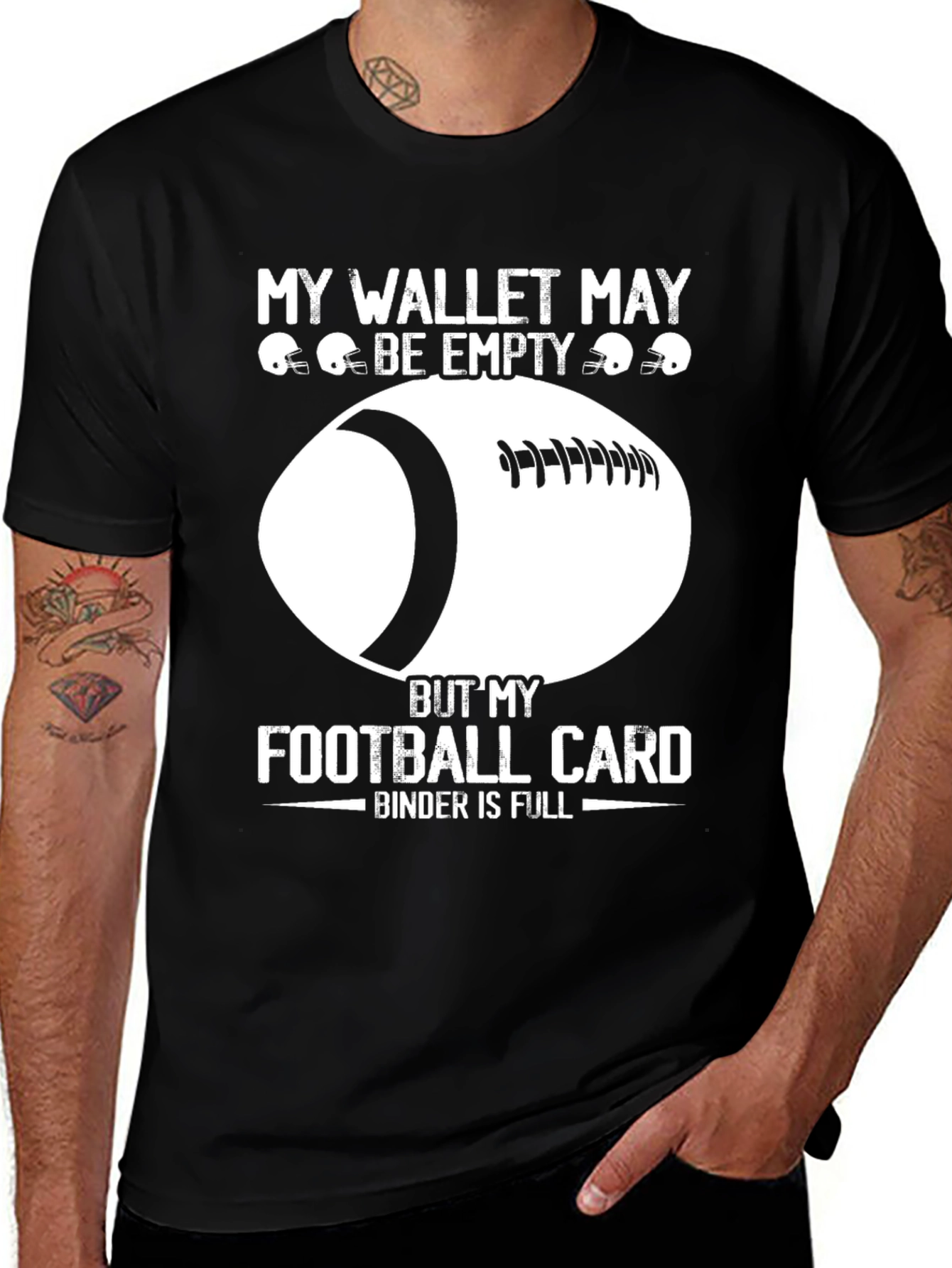 Variant 12 of My Wallet May Be Empty Football T-Shirt