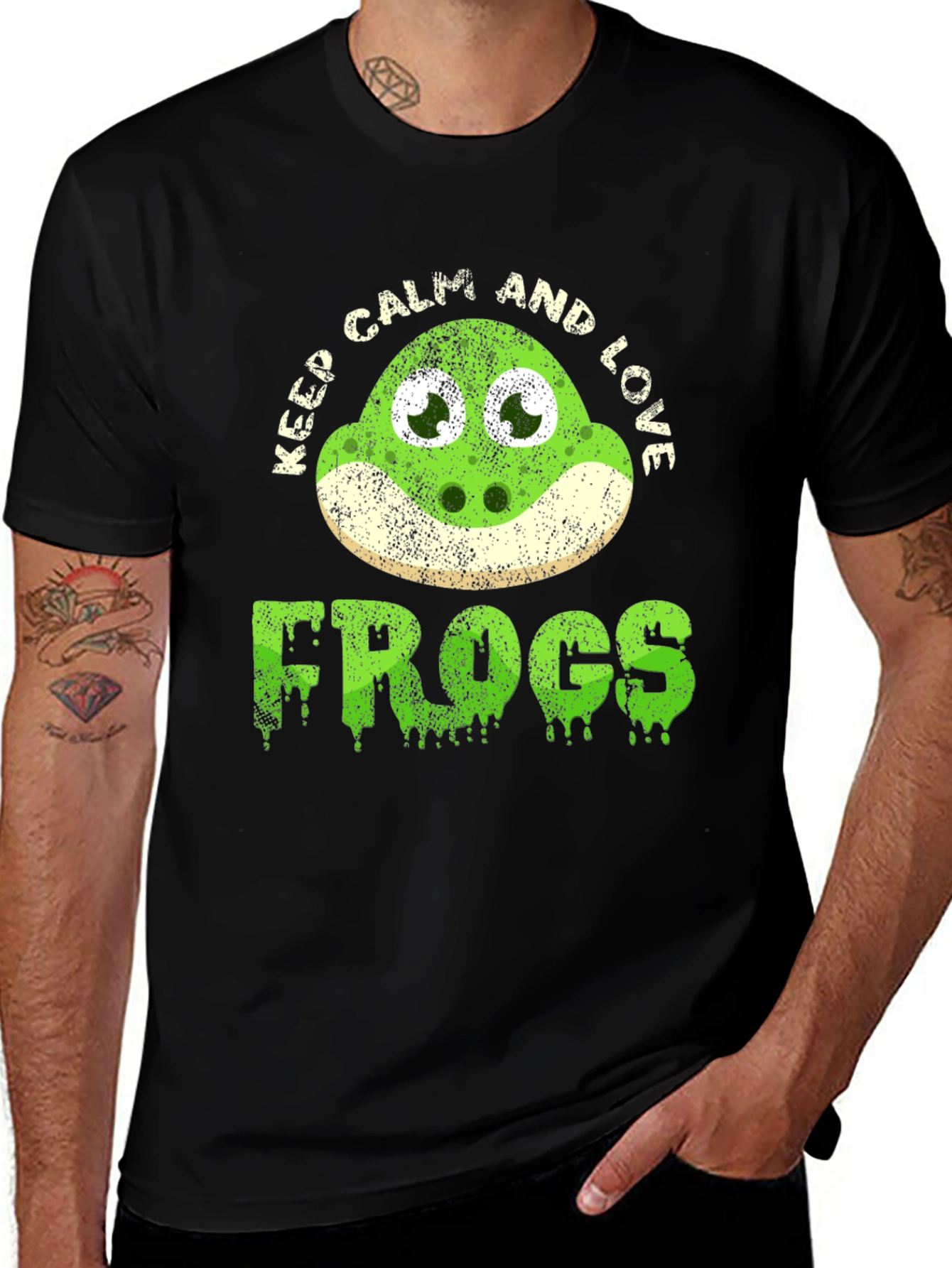 Variant 24 of Keep Calm and Love Frogs Funny T-Shirt