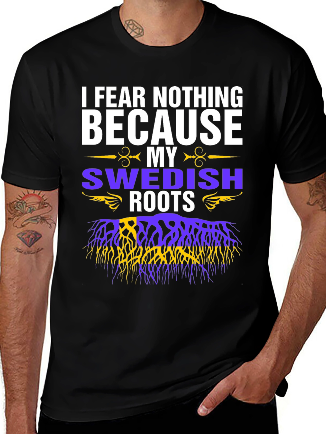 Variant 24 of Swedish Roots T-Shirt - I Fear Nothing Tee