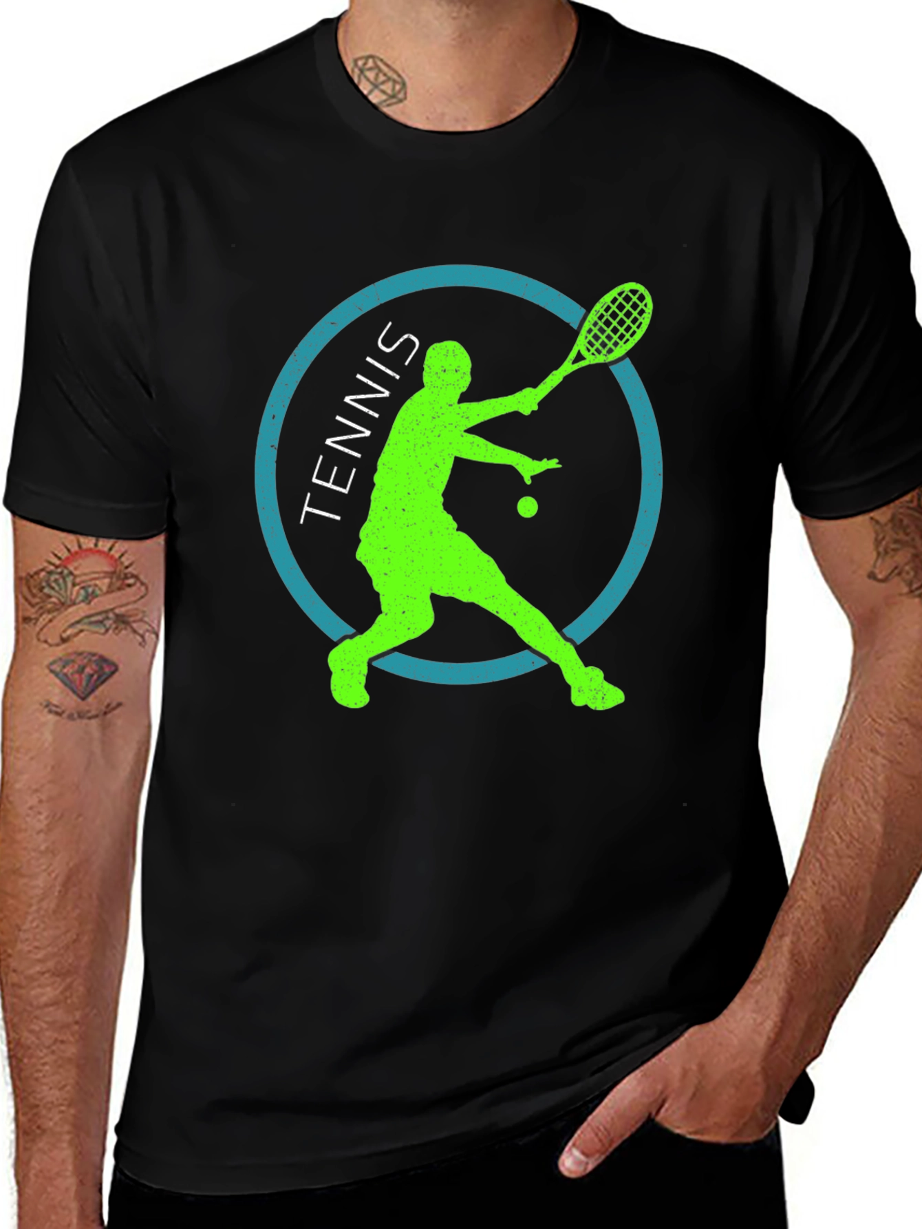 Variant 10 of Tennis Player Graphic Tee - Cool Sport T-Shirt
