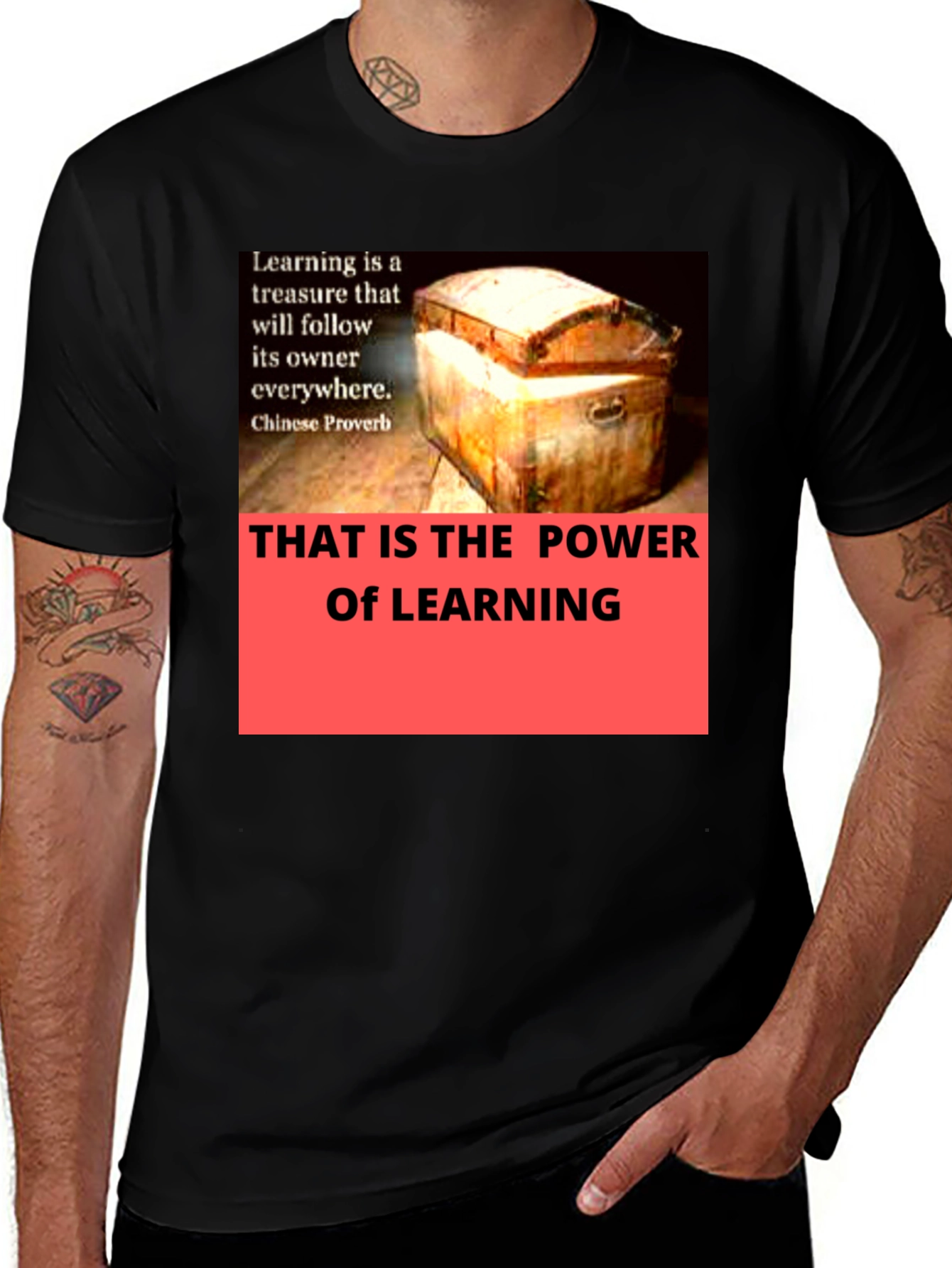 Variant 25 of Power of Learning T-Shirt | Inspirational Tee