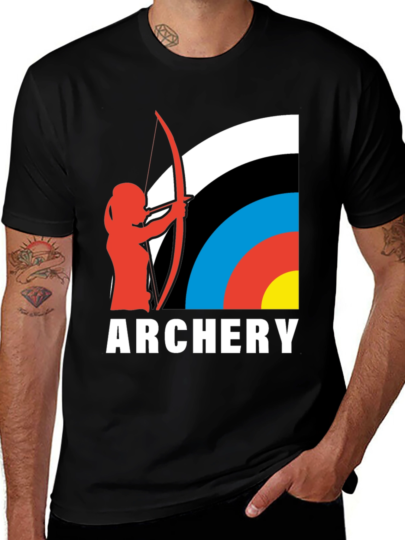 Archery Target Graphic Tee - Bow Hunter T-Shirt