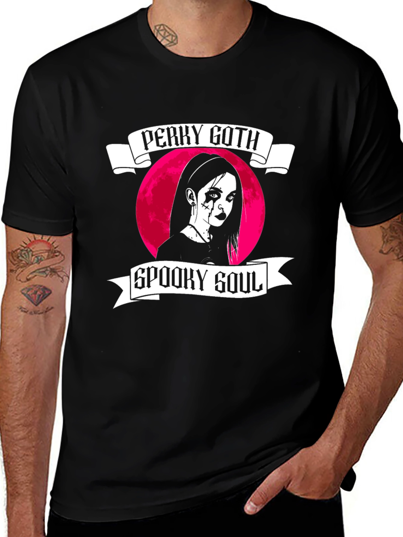 Variant 28 of Perky Goth Spooky Soul Black T-Shirt