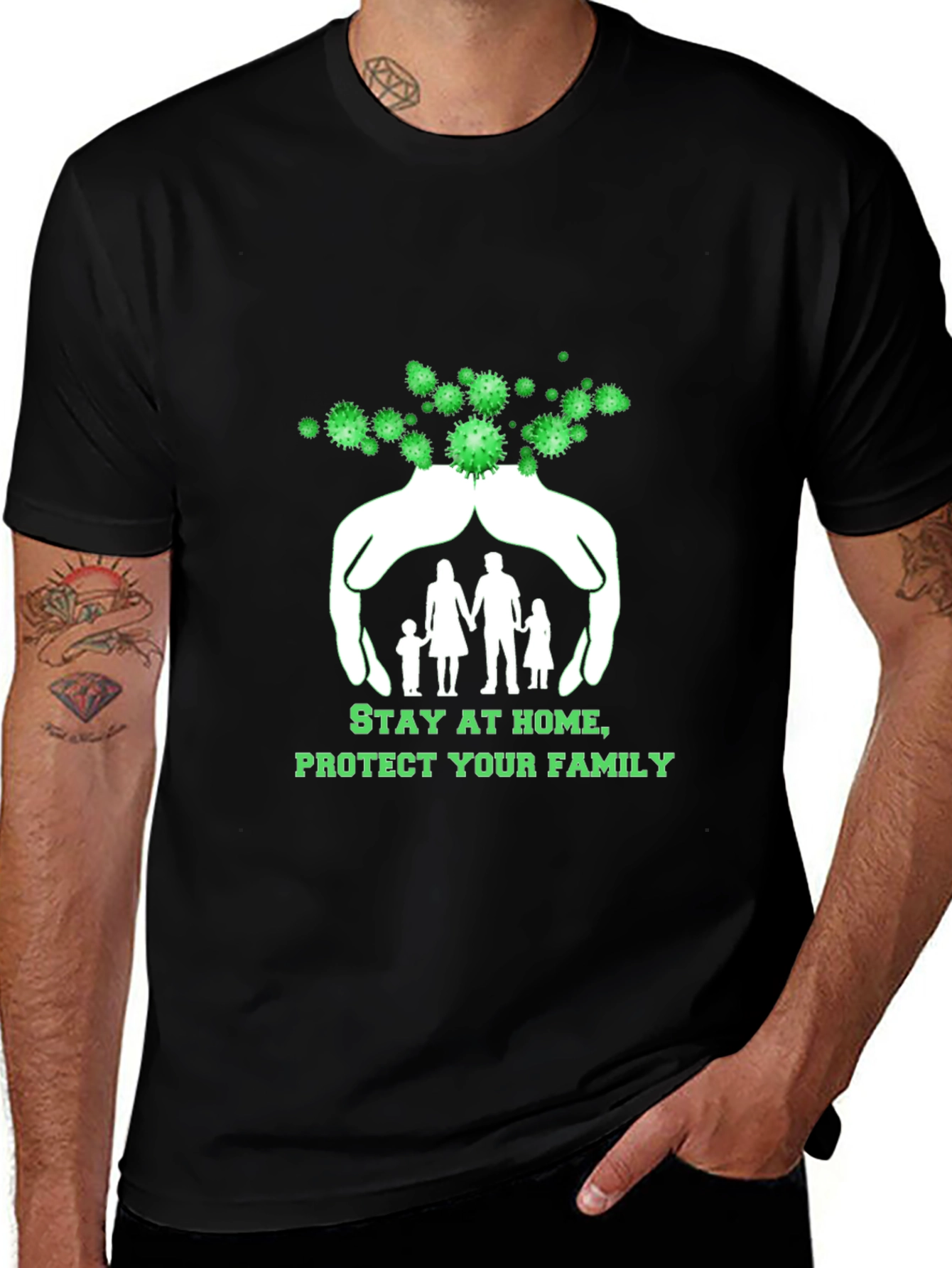 Stay Home, Protect Family T-Shirt