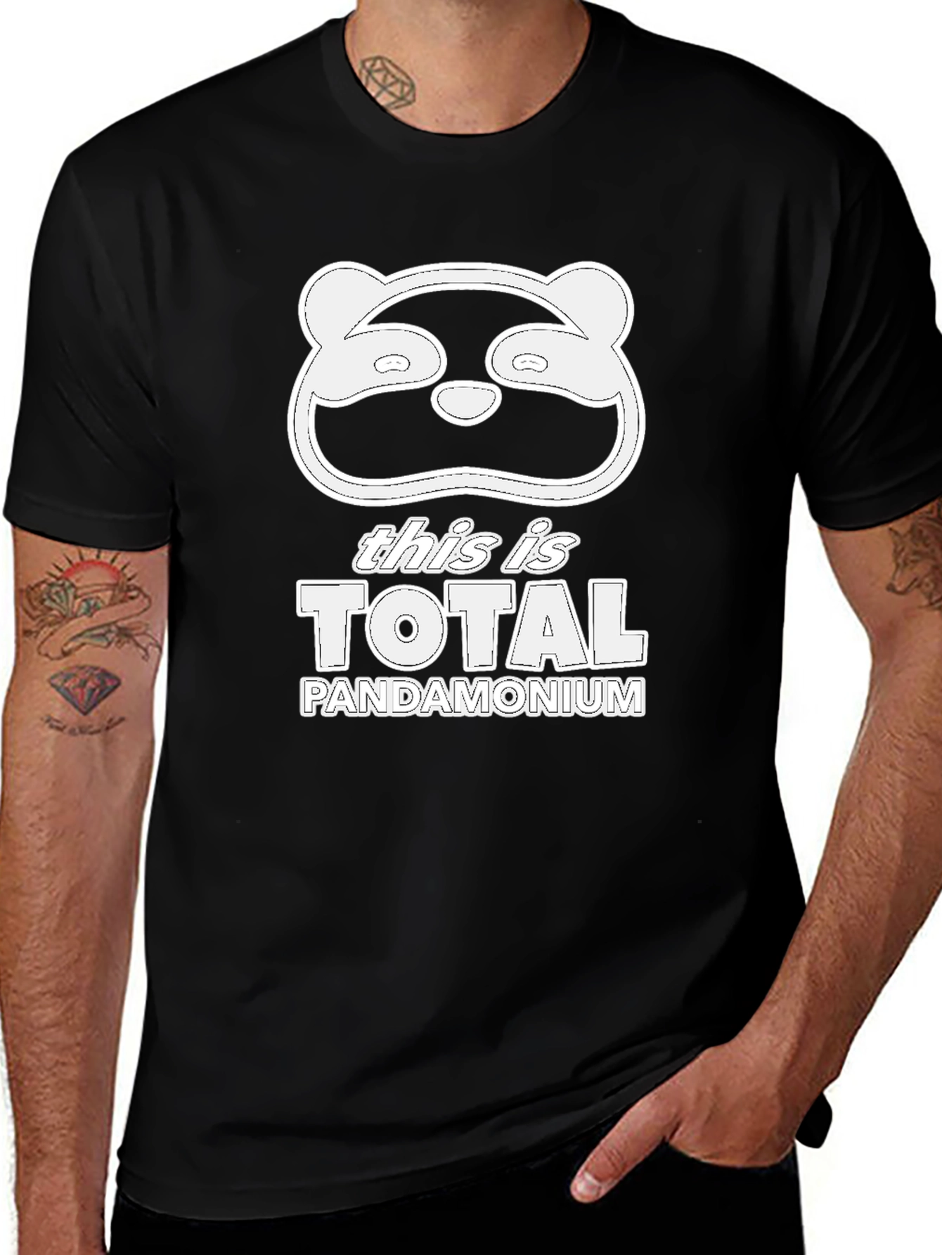 Variant 28 of Panda-monium Graphic T-Shirt