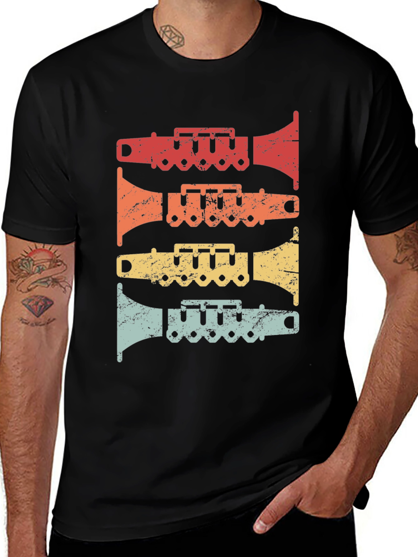 Variant 16 of Retro Trumpet T-Shirt - Vintage Musical Design