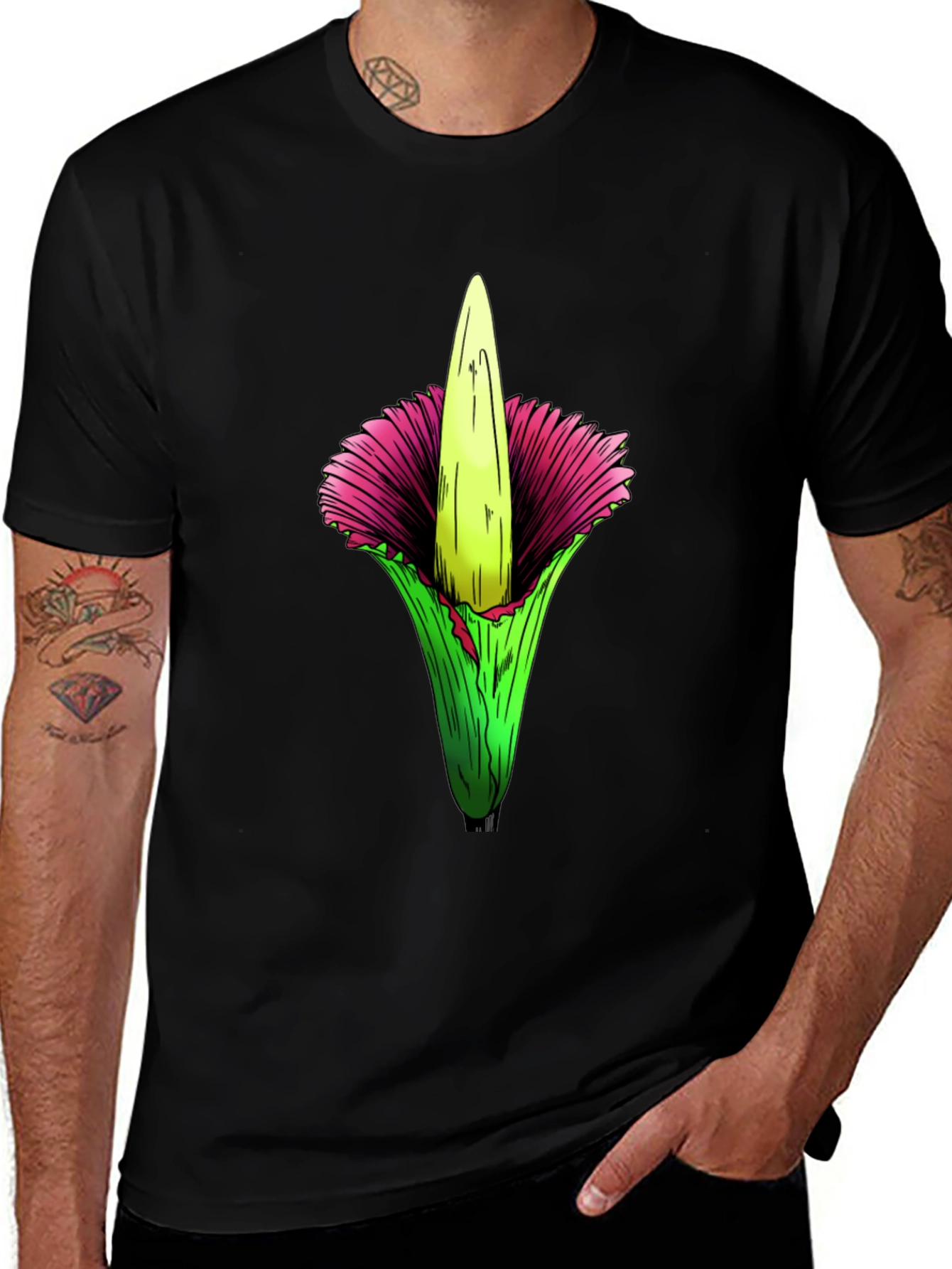 Variant 13 of Corpse Flower Graphic Tee - Unique Botanical Design