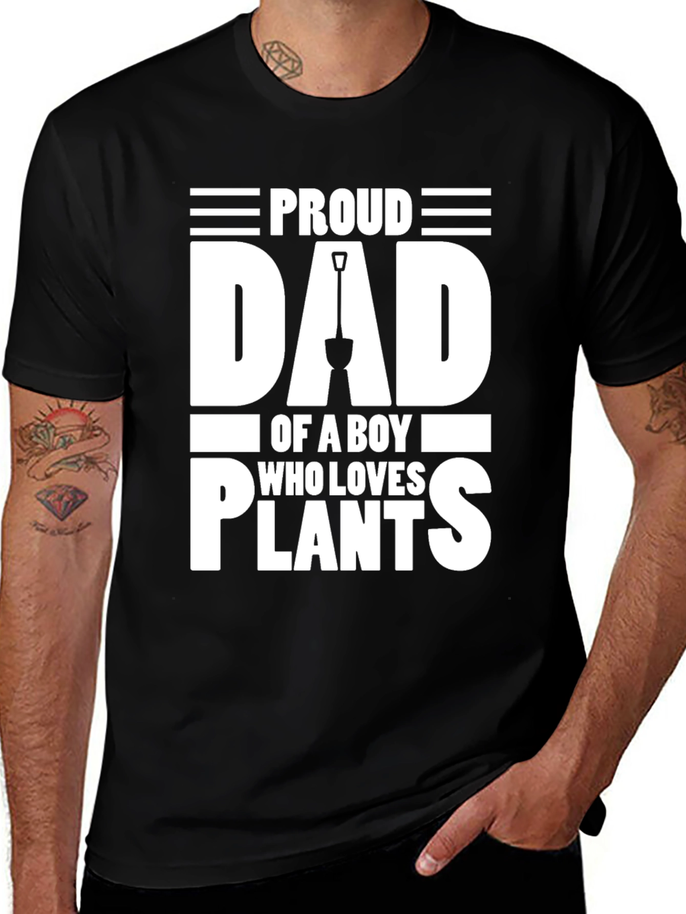 Variant 30 of Proud Dad of a Boy Who Loves Plants Graphic Tee