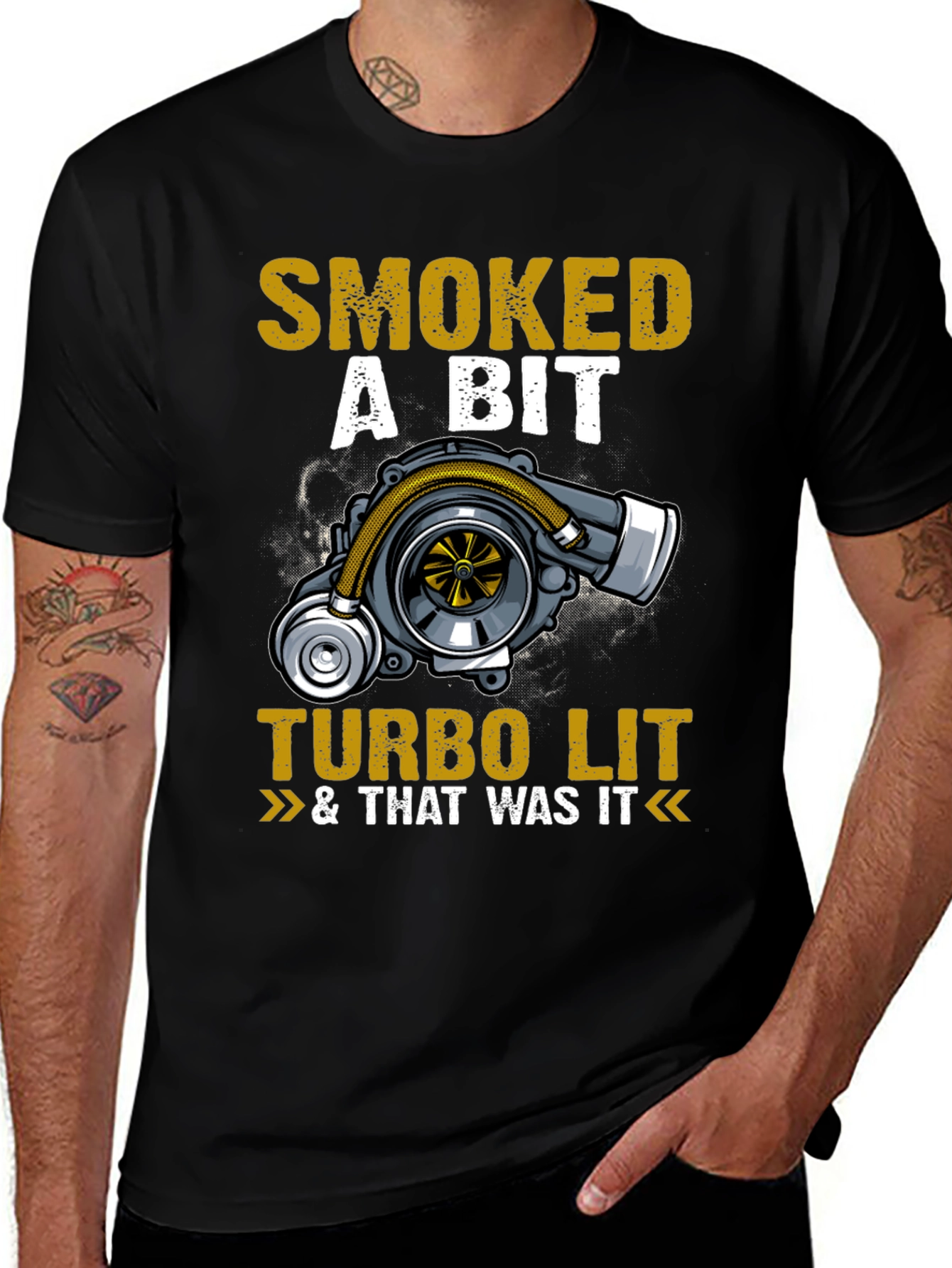 Smoked A Bit Turbo Lit Graphic T-Shirt