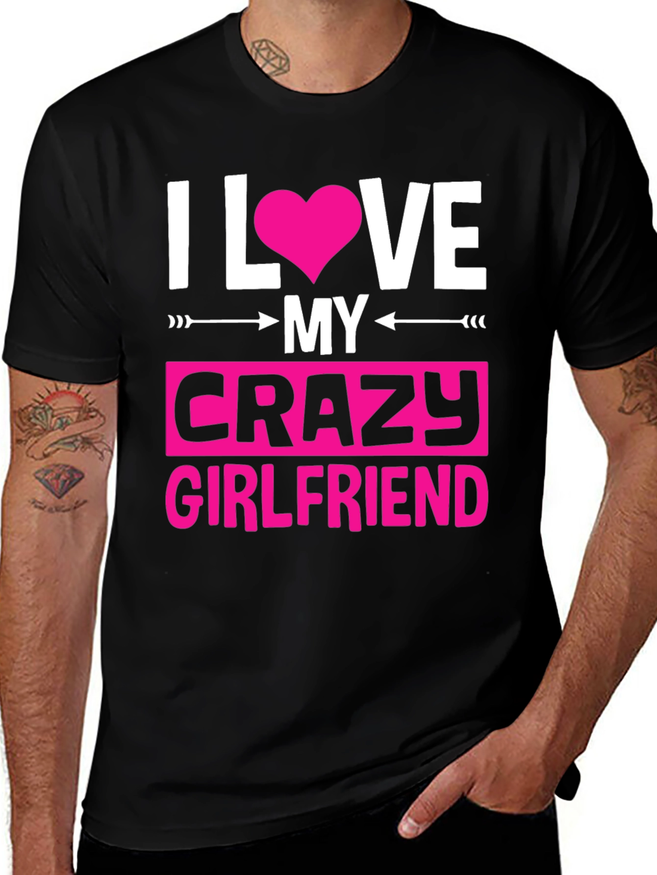 Variant 15 of I Love My Crazy Girlfriend Graphic Tee