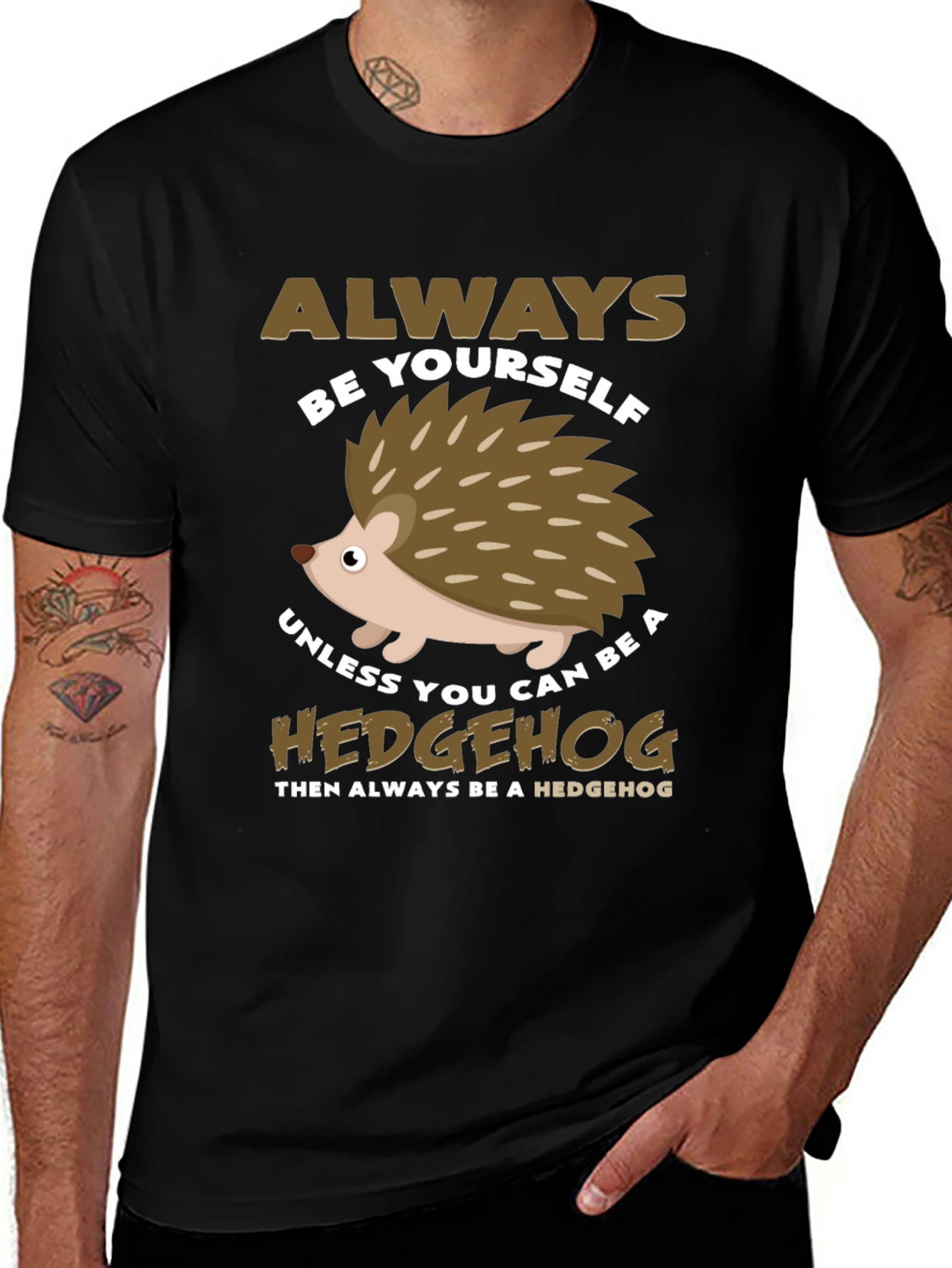 Variant 14 of Always Be Yourself Hedgehog Graphic Tee