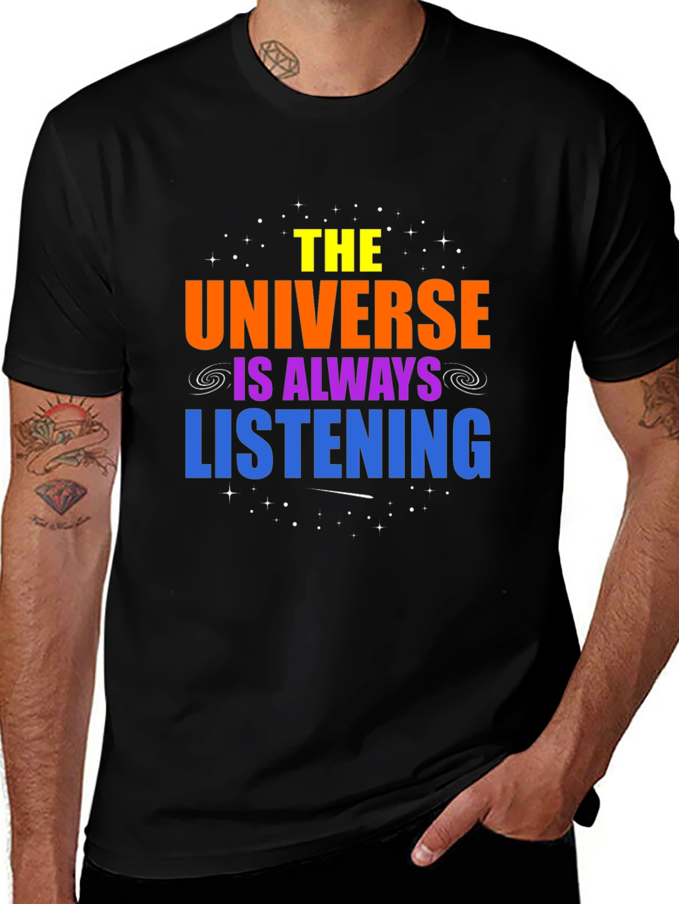Variant 9 of The Universe Is Always Listening Graphic Tee