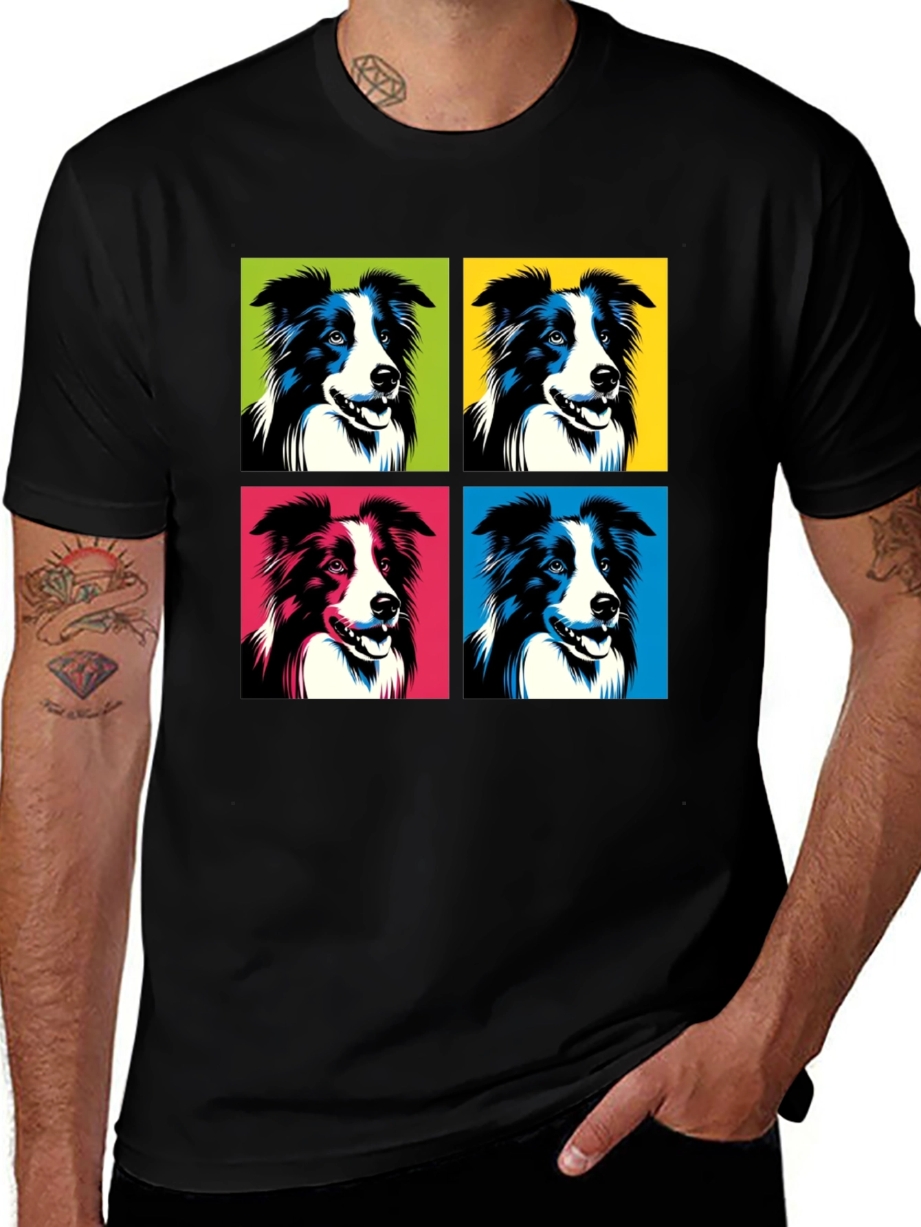 Variant 16 of Pop Art Dog T-Shirt - Bold Graphic Tee