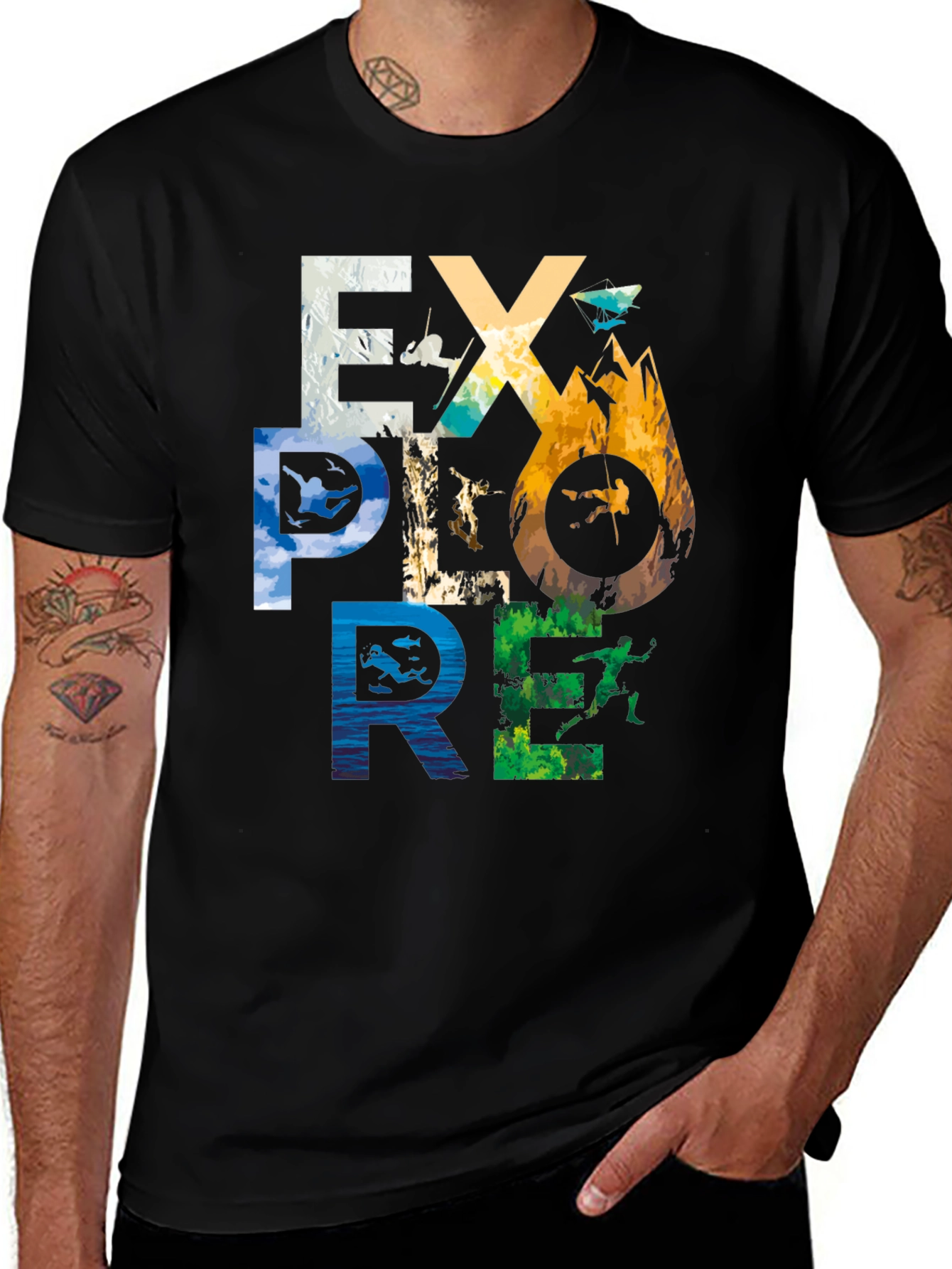 Variant 23 of Explore Graphic Tee | Adventure T-Shirt