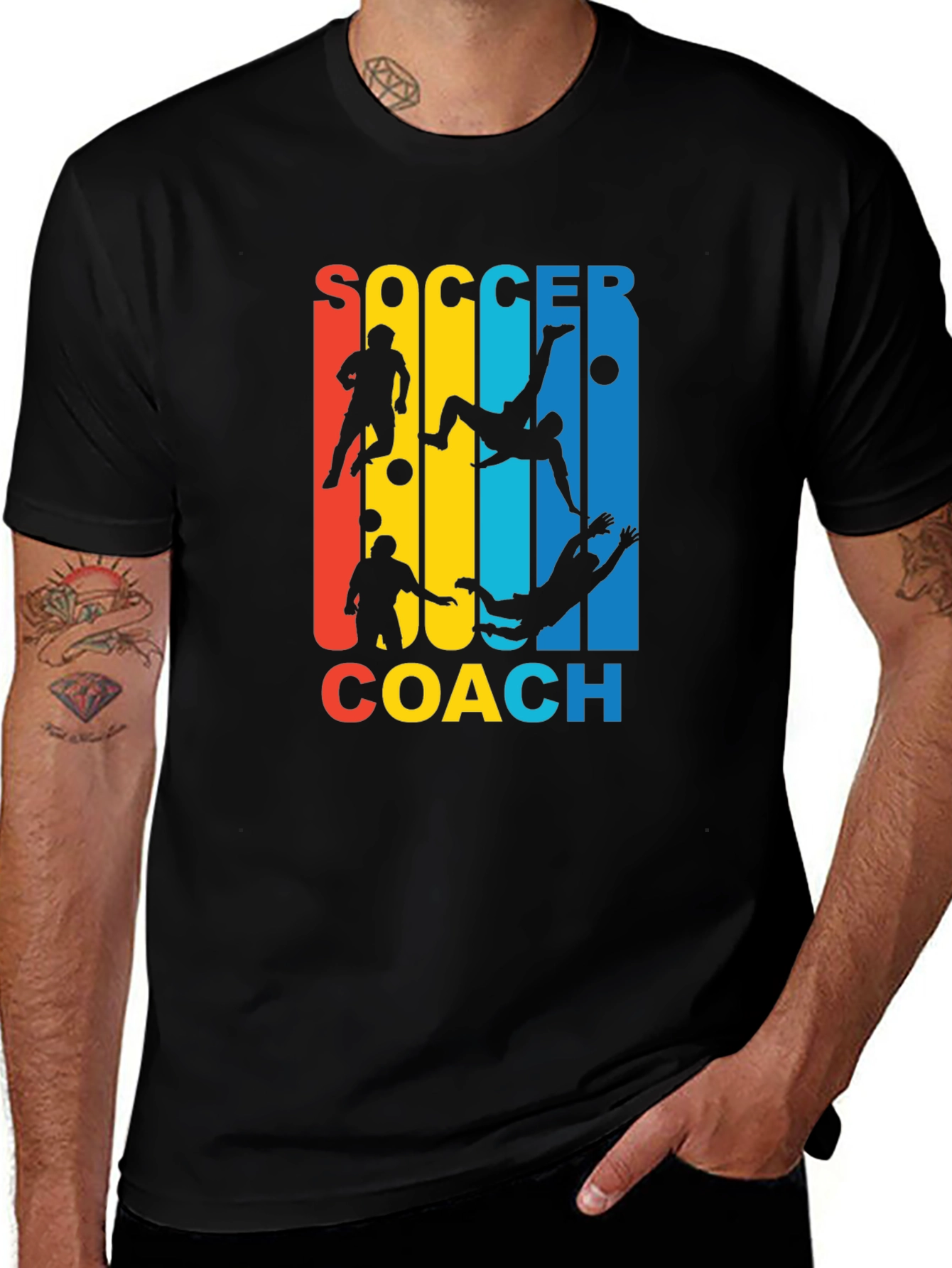 Variant 30 of Soccer Coach Graphic T-Shirt