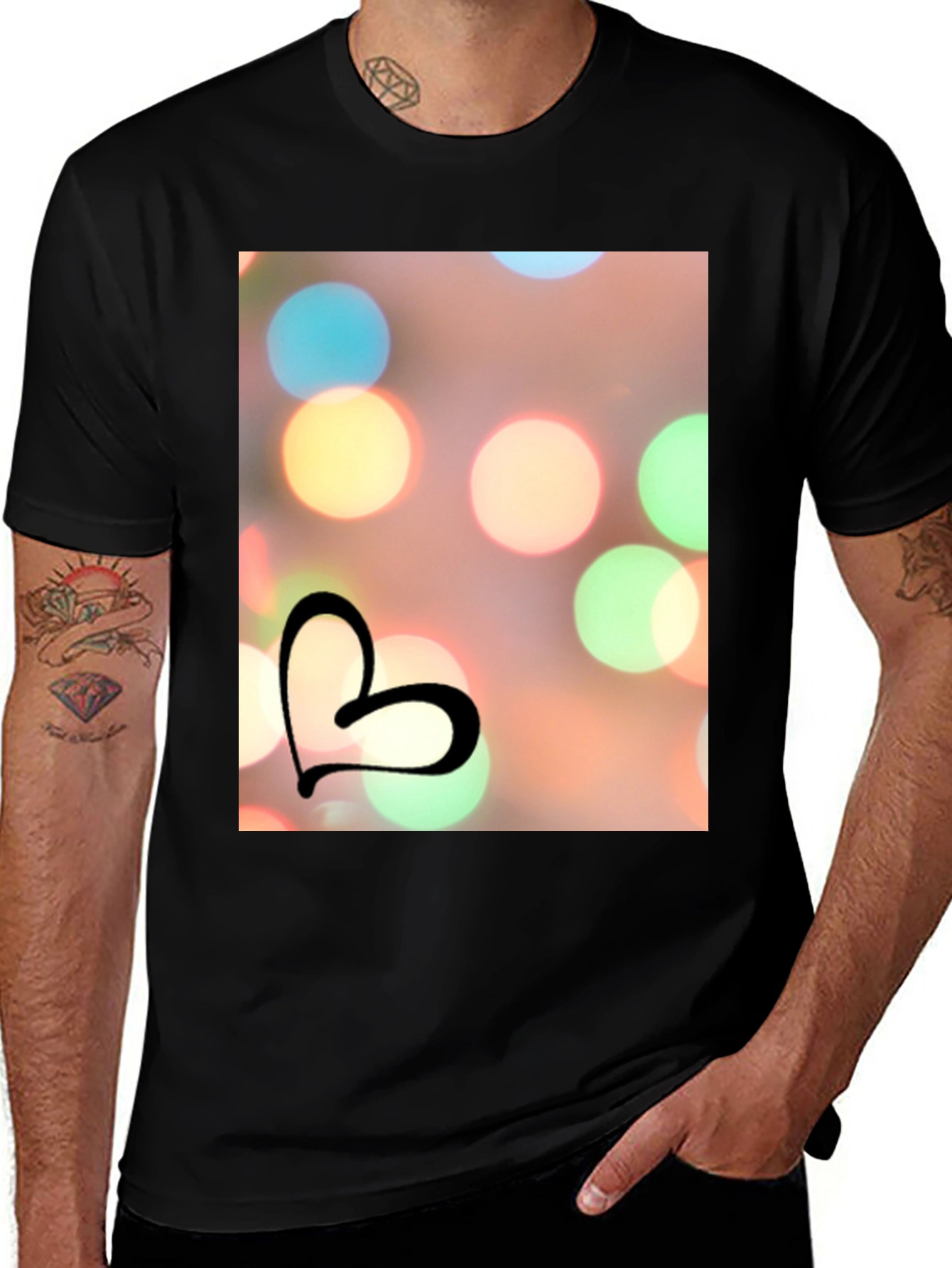 Variant 4 of Heart Bokeh T-Shirt