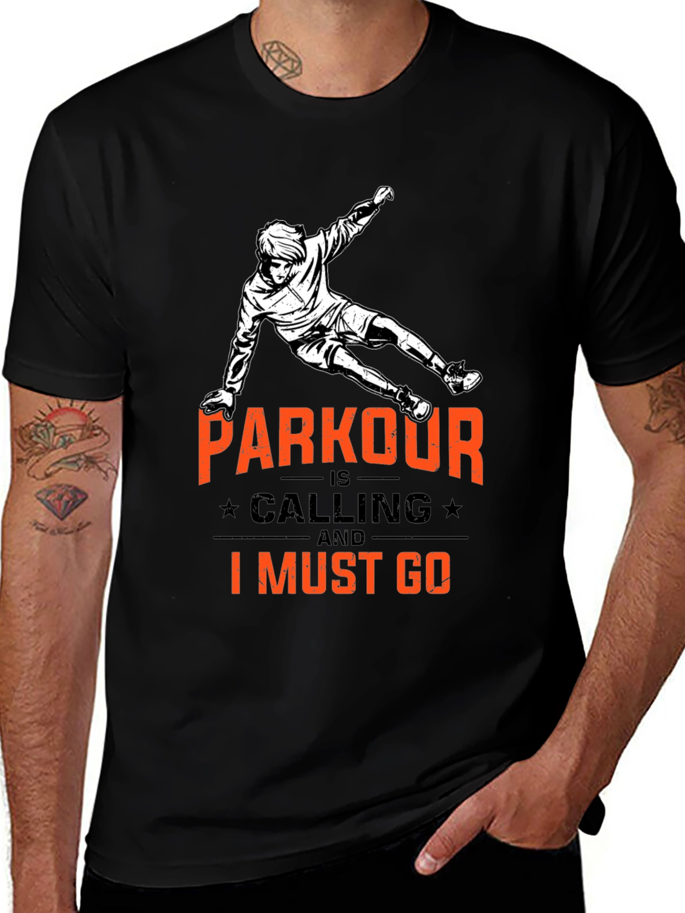 Variant 29 of Parkour is Calling Black T-Shirt