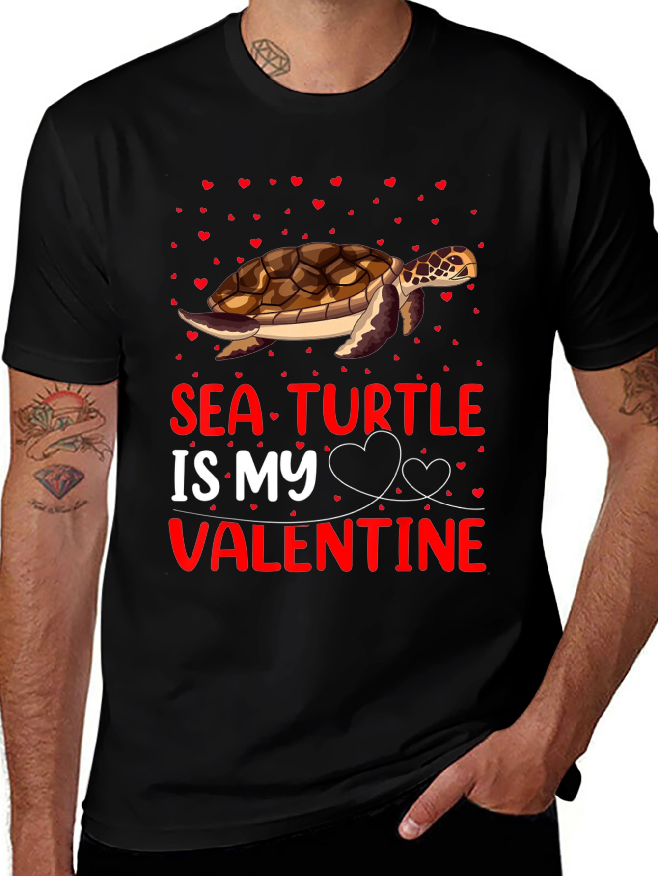 Variant 25 of Sea Turtle Valentine's Day T-Shirt