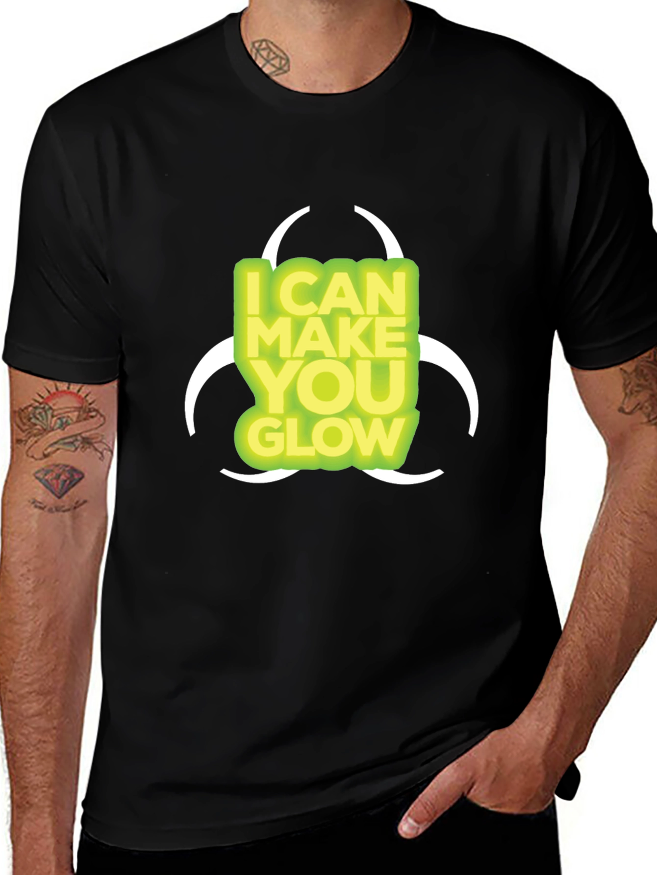 Variant 6 of I Can Make You Glow T-Shirt - Biohazard Style