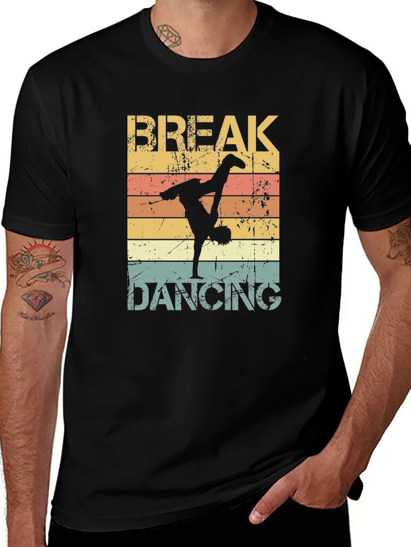 Variant 2 of Retro Breakdancing Graphic T-Shirt