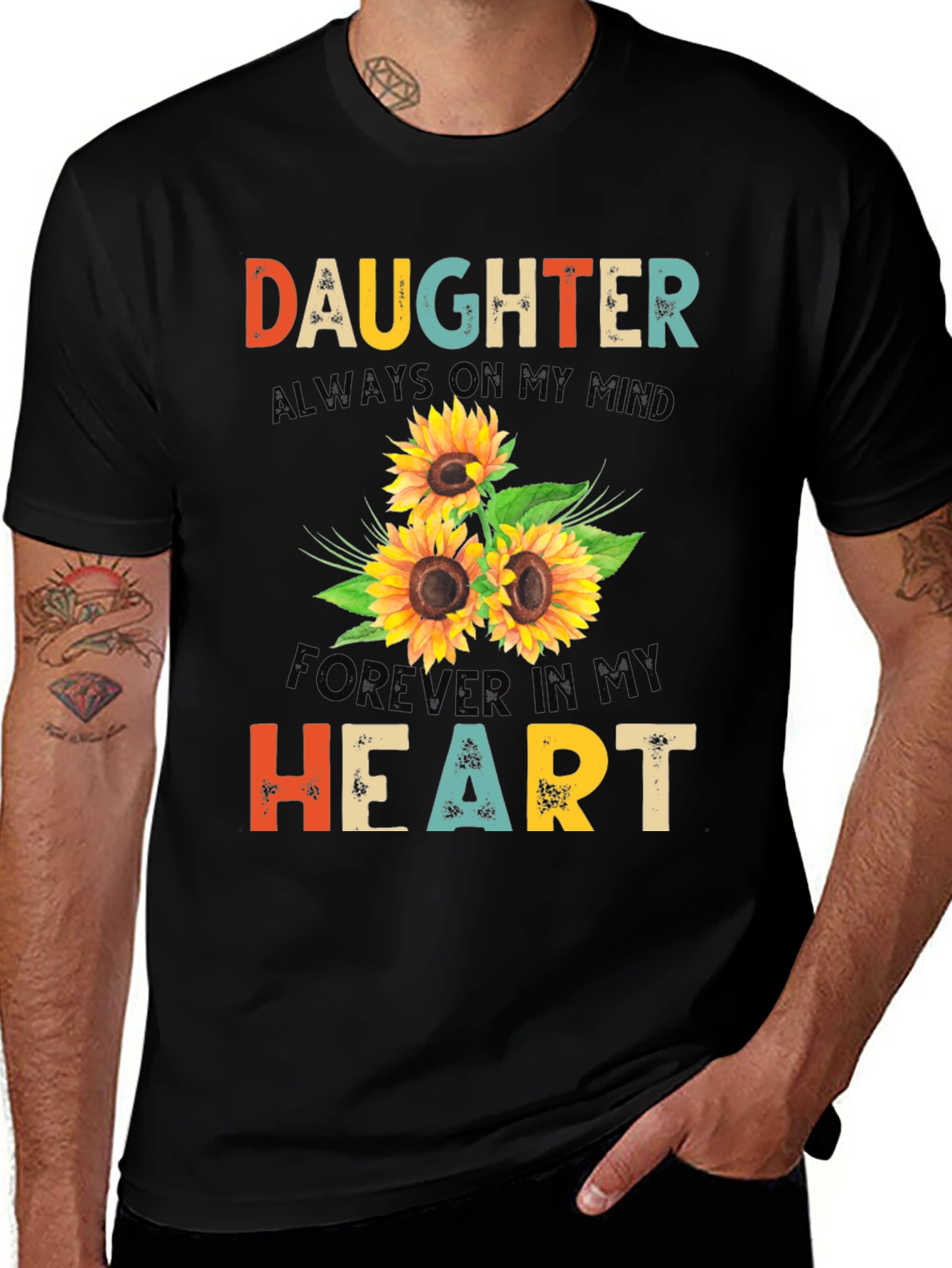 Variant 4 of Daughter Sunflower Graphic T-Shirt