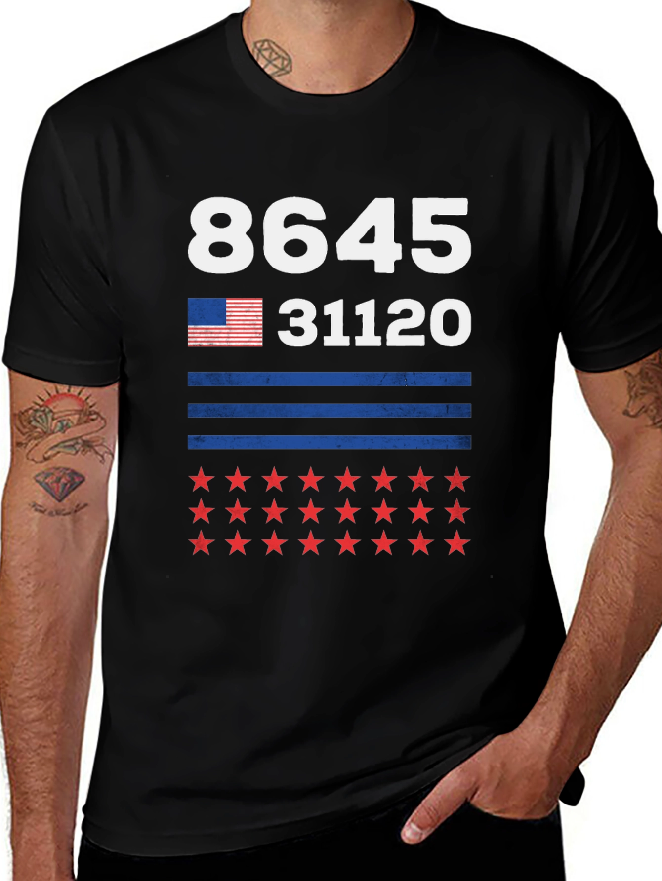 8645 Anti-Trump T-Shirt Patriot USA