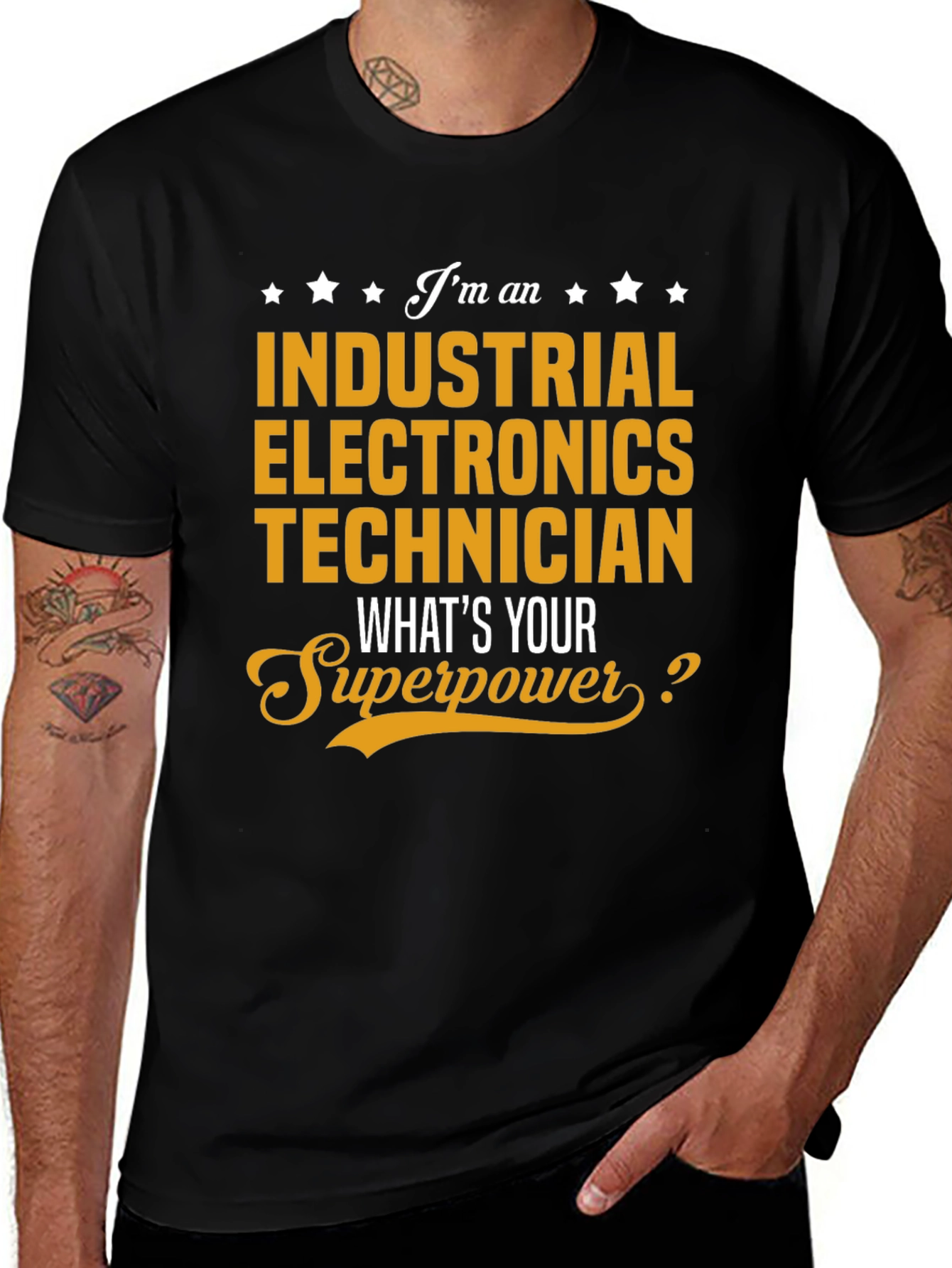 Variant 9 of Industrial Electronics Technician Superpower T-Shirt