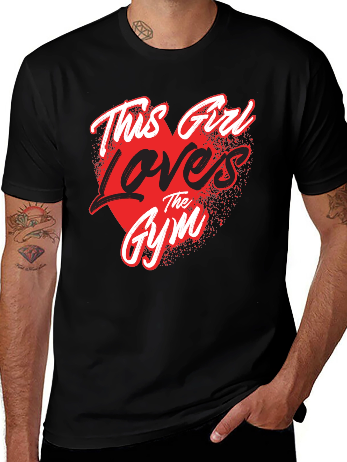 Variant 30 of This Girl Loves the Gym T-Shirt - Workout Motivation