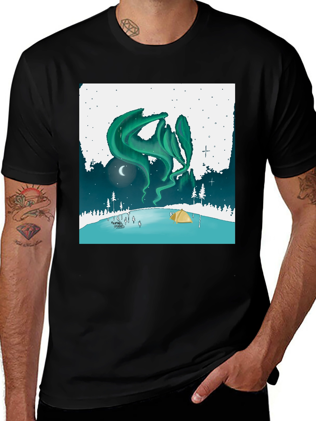Variant 30 of Aurora Camping Graphic Tee
