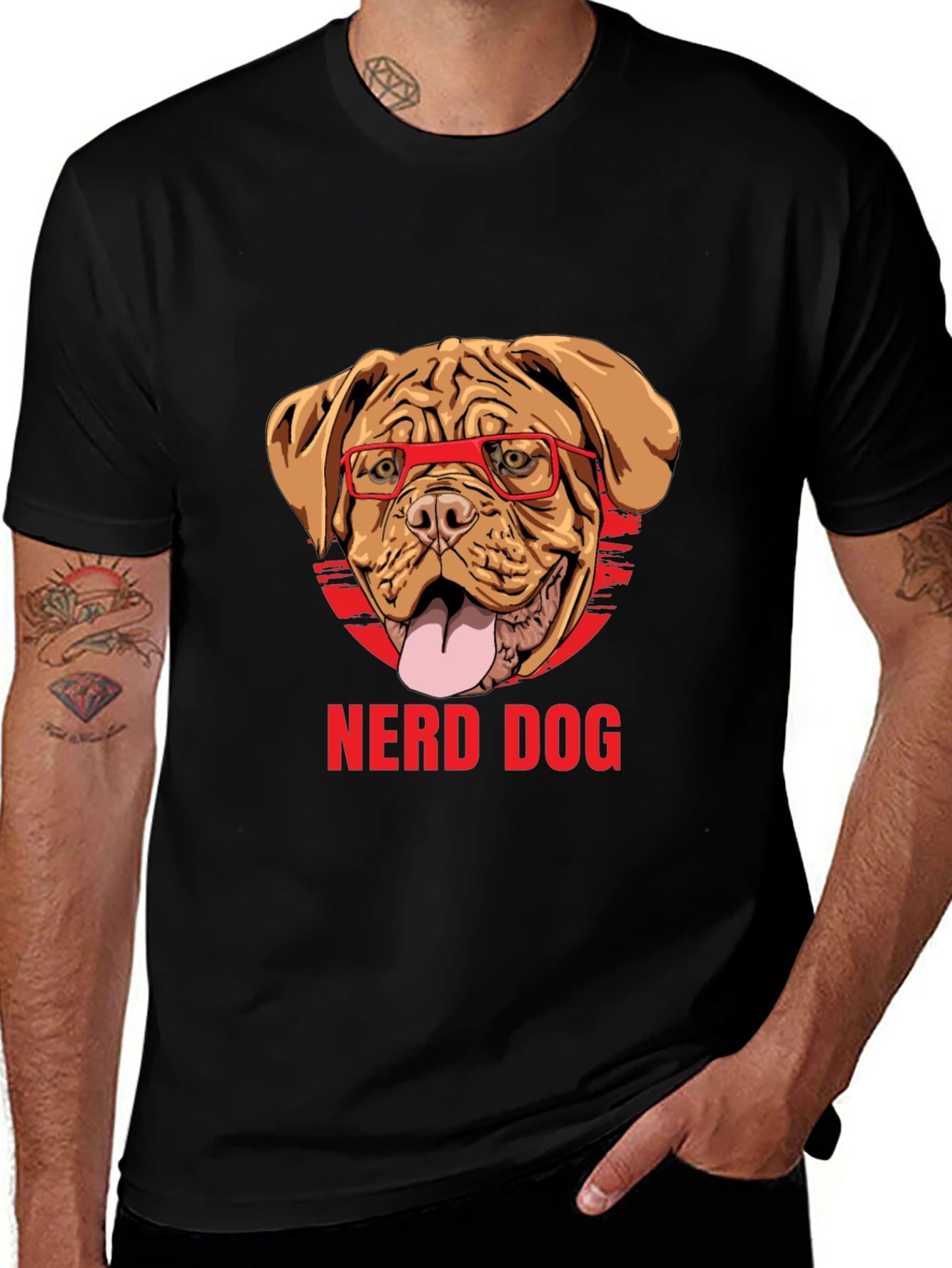 Nerd Dog T-Shirt - Cute & Funny Dog Lover Tee