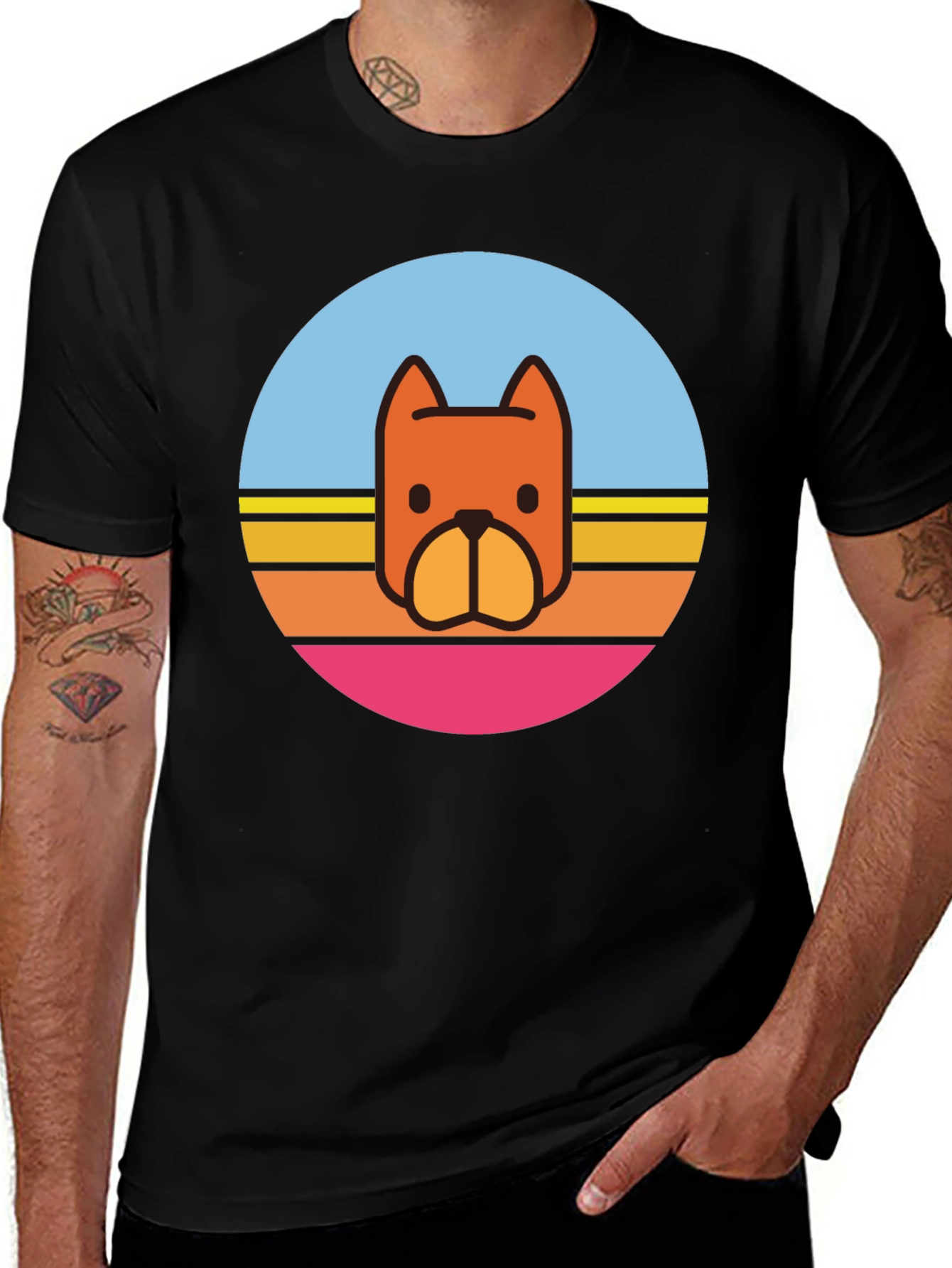 Variant 8 of Retro Dog T-Shirt - Cute Graphic Tee