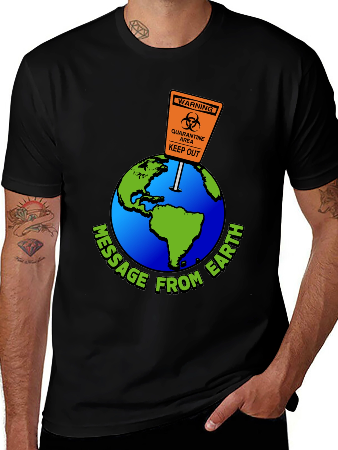 Variant 28 of Quarantine Earth Graphic T-Shirt