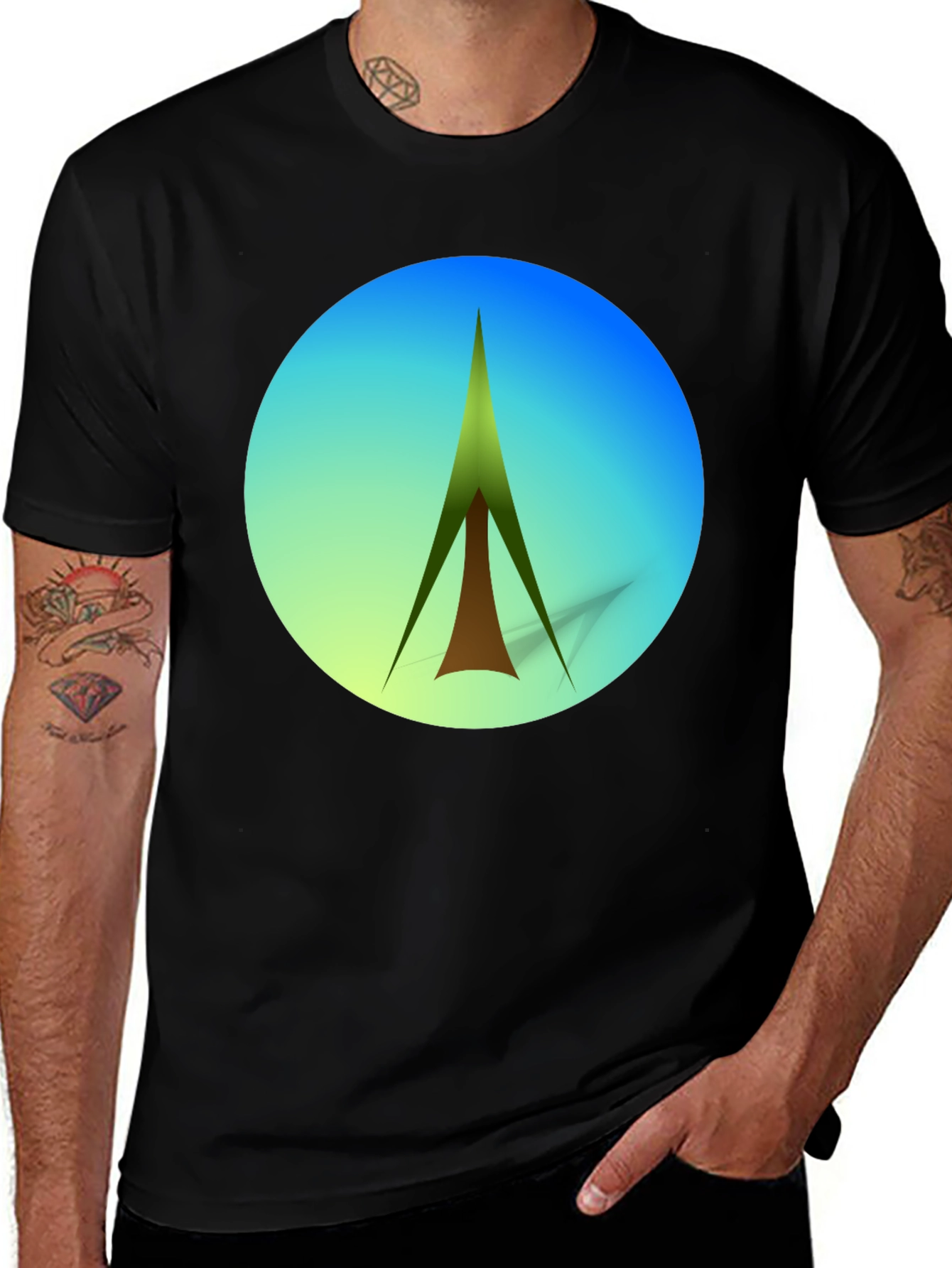 Variant 20 of Modern Geometric Tree Graphic Tee