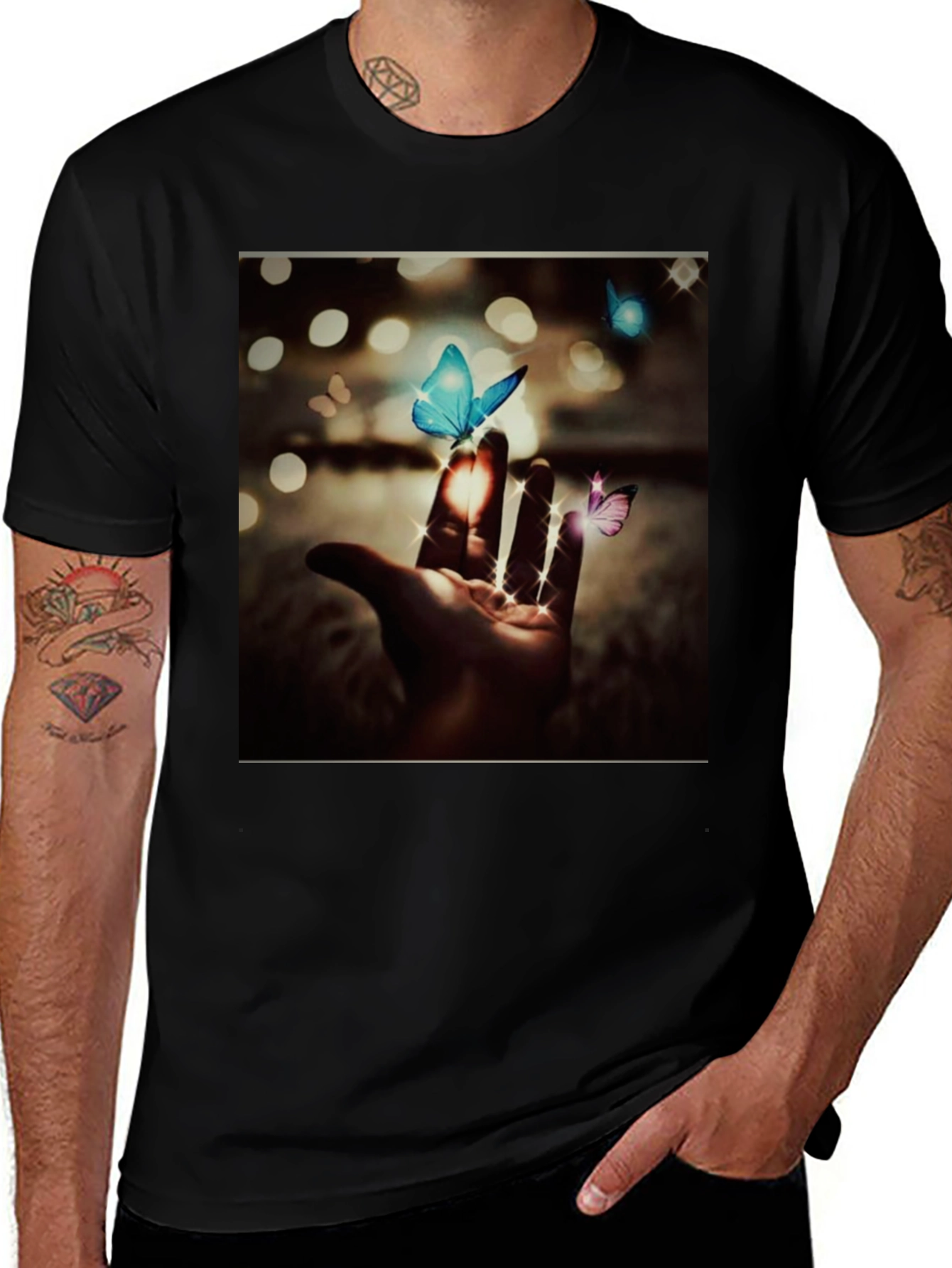 Butterfly Hand Graphic Tee
