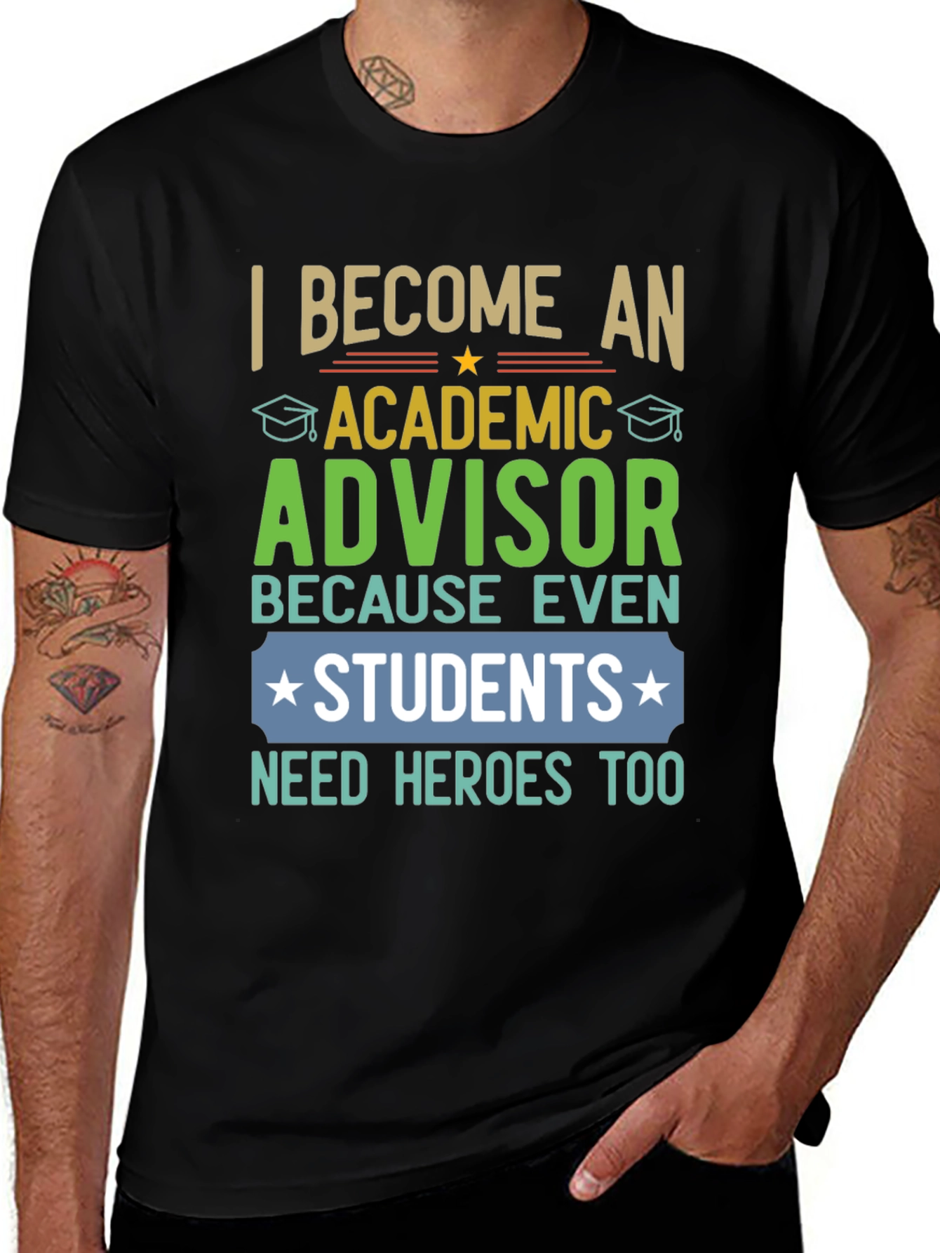 Variant 2 of Academic Advisor Hero T-Shirt