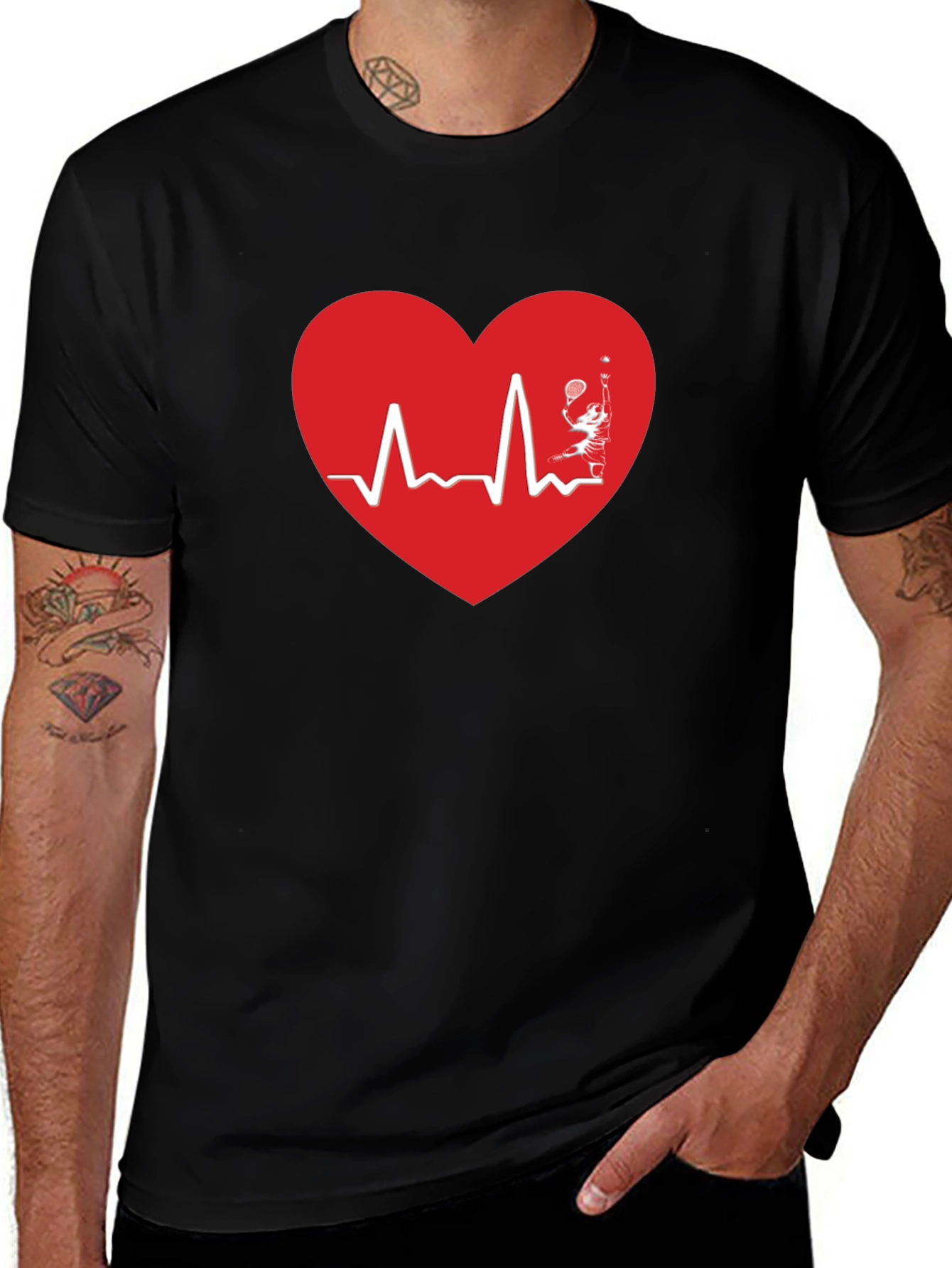 Variant 24 of Tennis Heartbeat T-Shirt