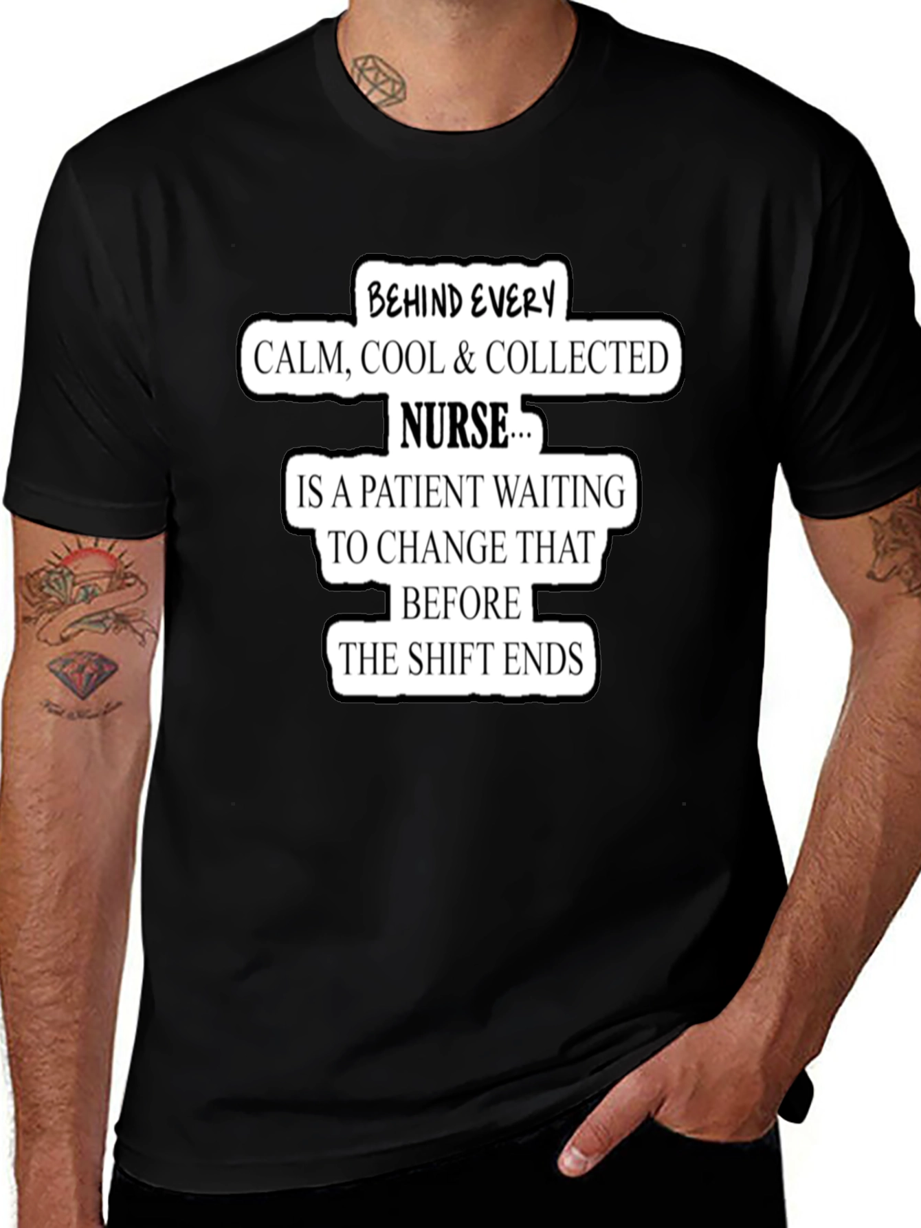 Variant 21 of Funny Nurse T-Shirt Calm Cool Collected Gift