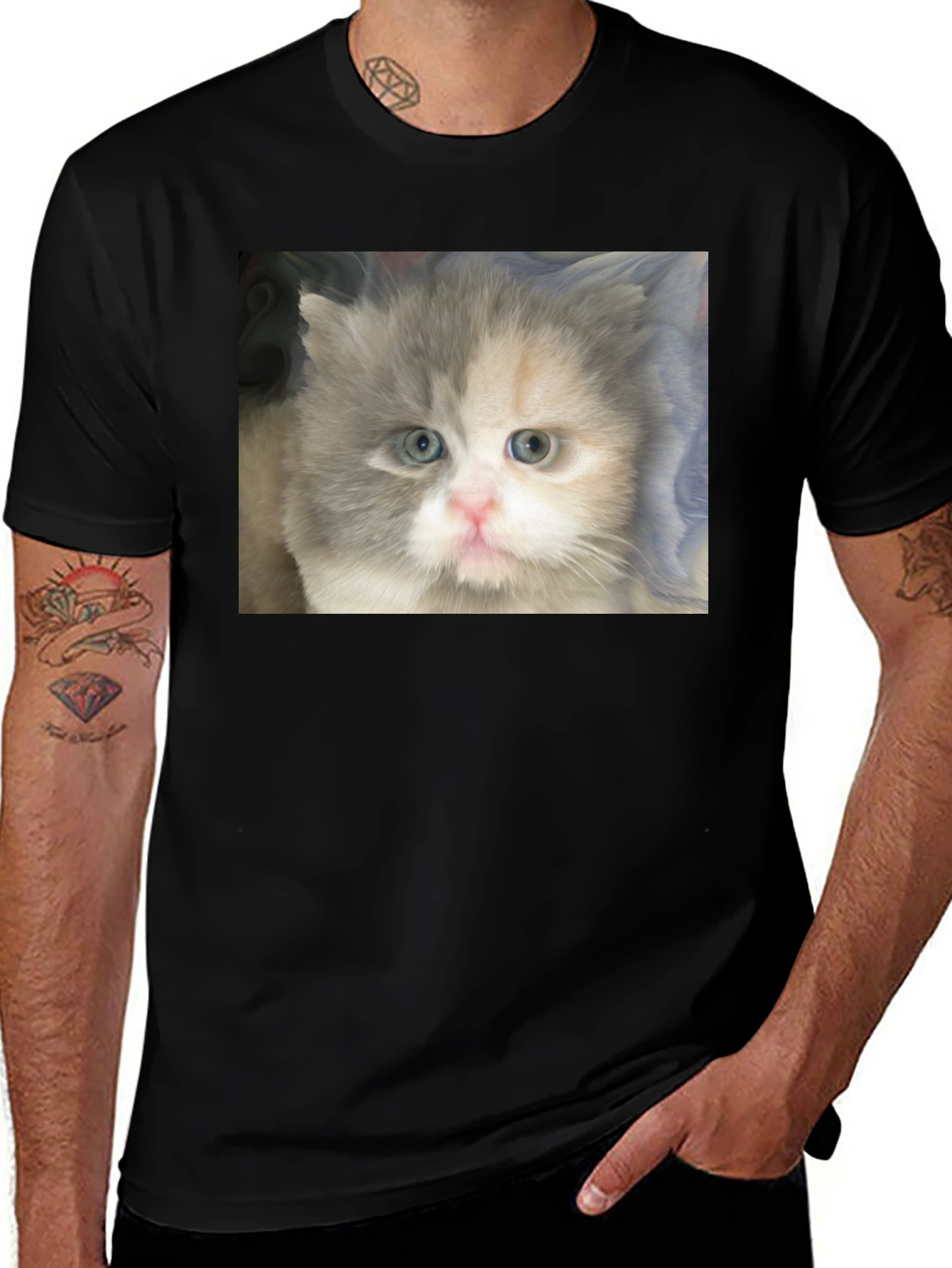 Variant 2 of Cute Kitten T-Shirt - Soft & Stylish