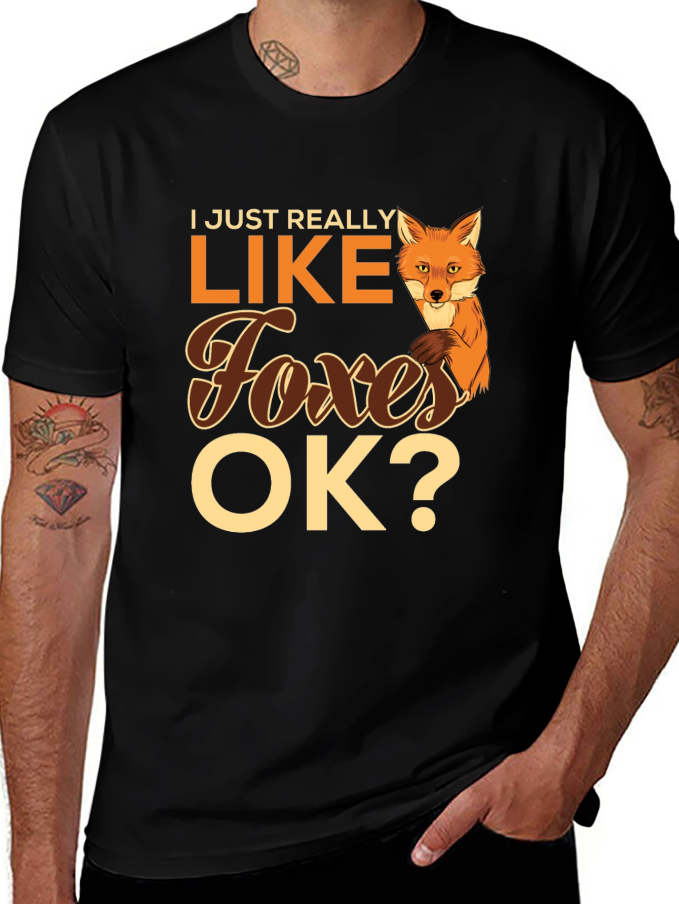 Variant 7 of I Just Really Like Foxes OK? Graphic Tee