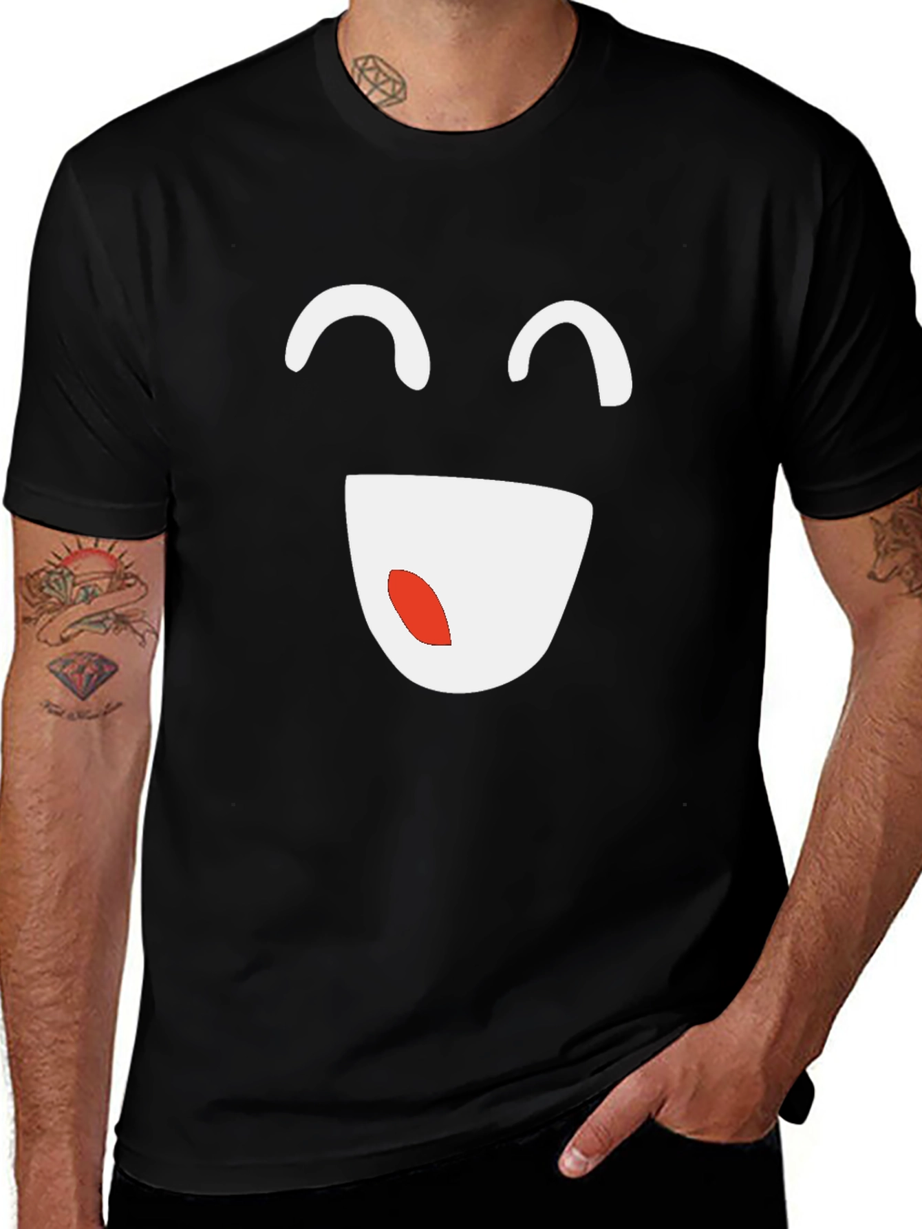 Variant 3 of Smiley Face Graphic Tee - Casual Comfort