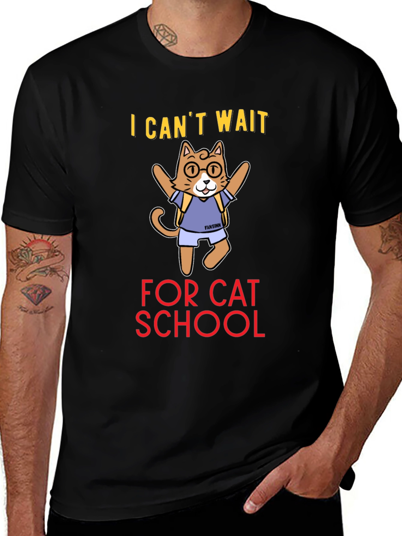 Variant 17 of Cat School T-Shirt - Unisex Novelty Tee
