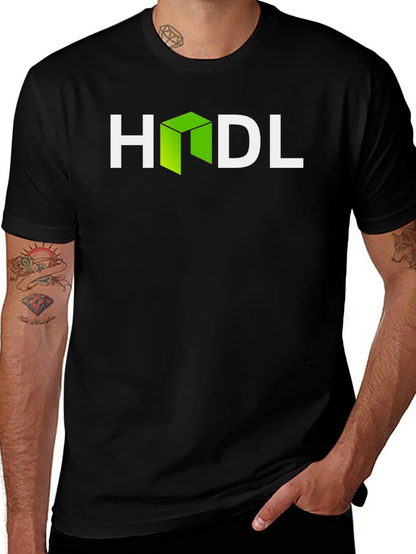 Black HODL Crypto T-Shirt - Black Bitcoin Tee main image