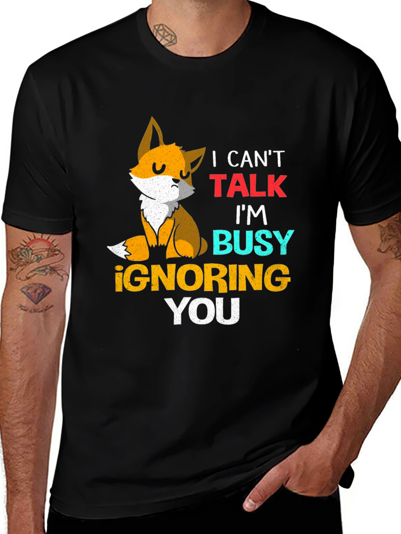 Variant 29 of Fox Ignoring You Graphic T-Shirt